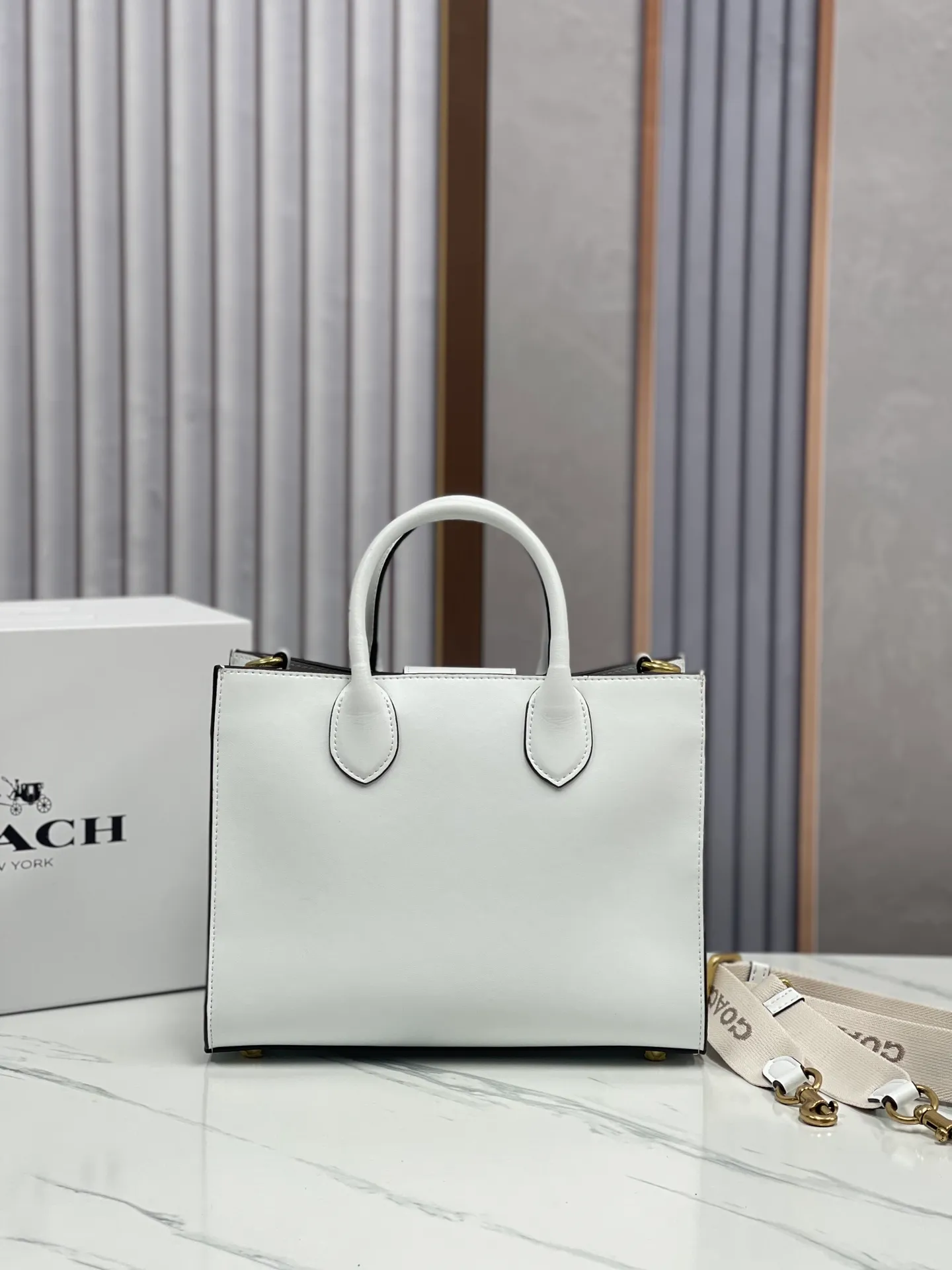 Top original order p460💰coach/Coach new model CR681 counter new ACE carriage pattern women's tote bag single shoulder crossbody handheld tote bag double shoulder strap design size: 26X20.5X12