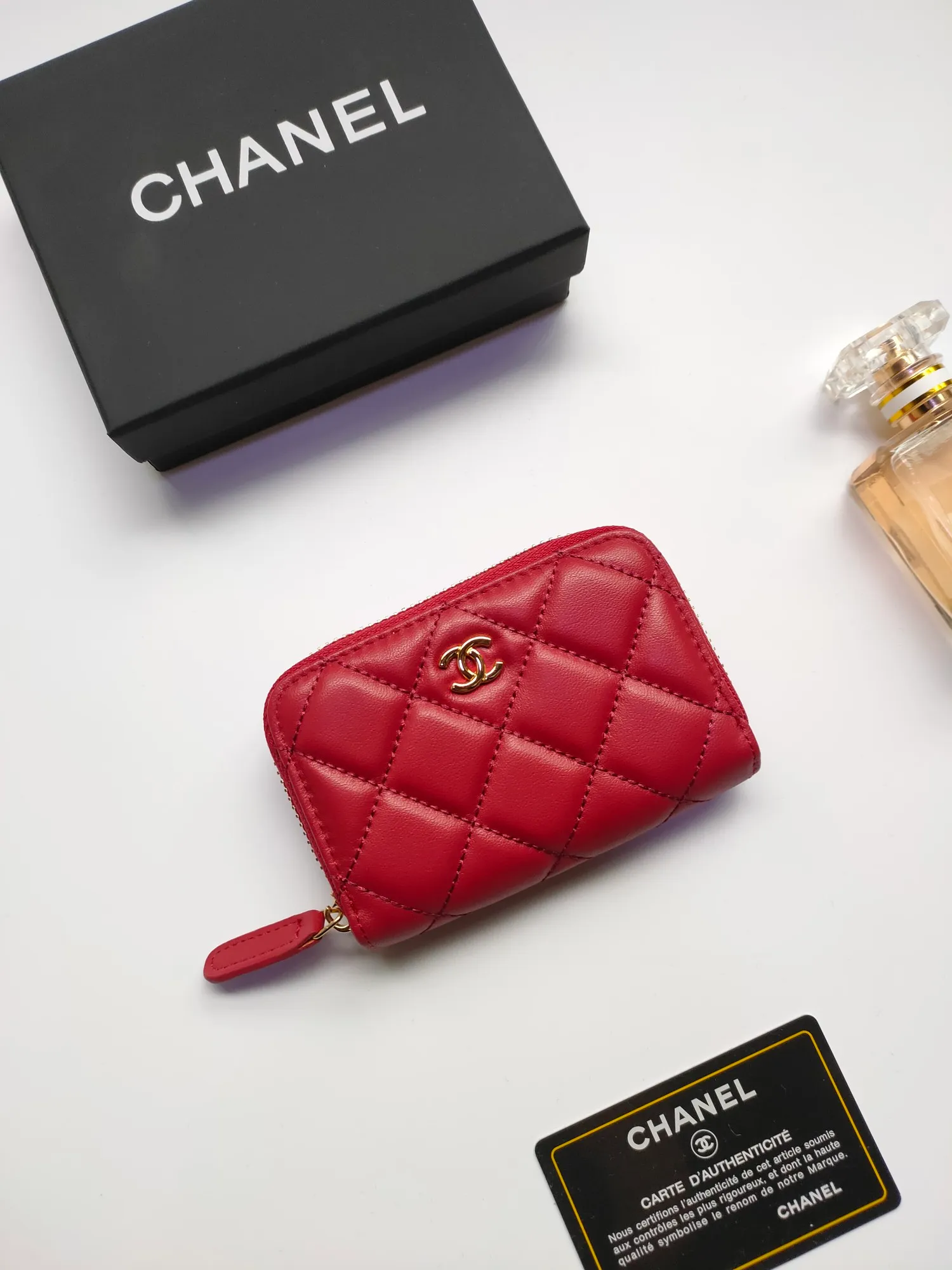 ￥110 Chanel card holder❤Coin purse️❤️Full leather inside and outside. Counter style. Impeccable workmanship details. Adhere to high quality. Style number: AP452 Size: 10x9cm