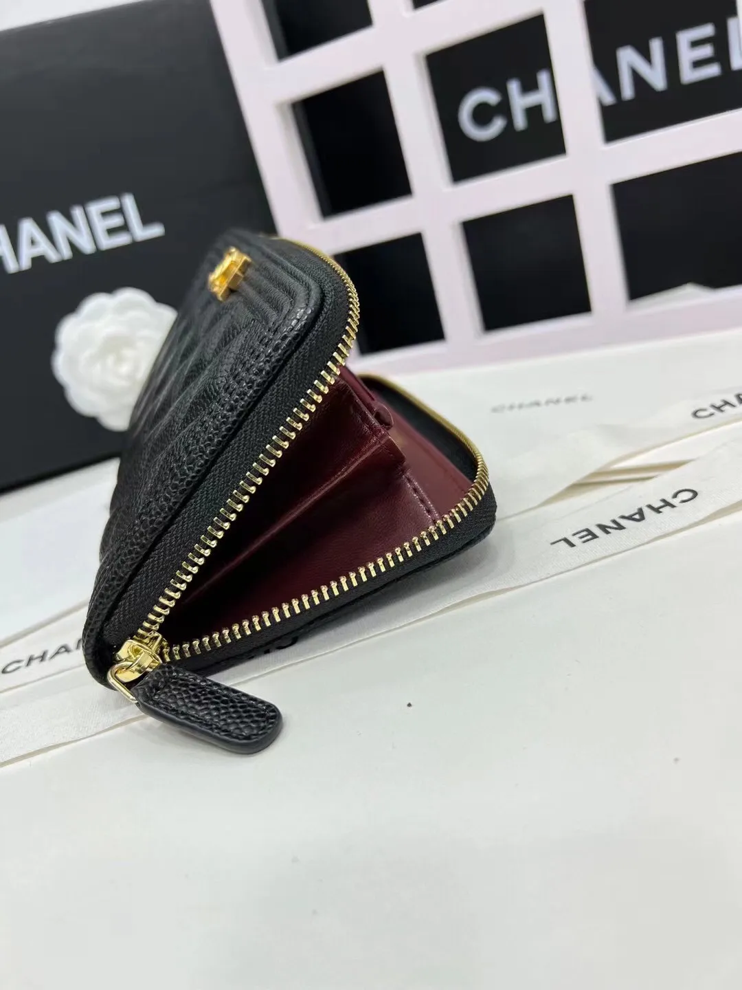 Upgraded version💋leboy series small grain ball grain cowhide vs sheepskin🍃gold and silver buckle.Chanel 🆕new color snap button 20% off long wallet, [satisfied][satisfied] original order quality exquisite lock buckle, exquisite stitching workmanship 8 card slots with the latest packaging 80286🍃Size: 19cm💰180