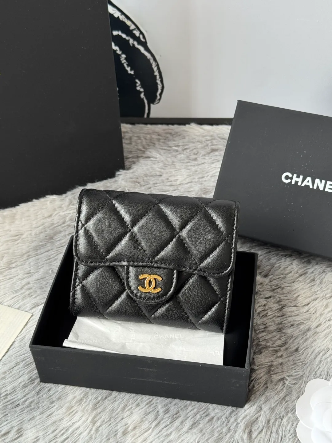 💰360💰Upgraded version of CHANEL. Classic cf card holder 💦Model No. A31504 Top-grade leather hardware, rhombus pattern. Original quality! The details are so beautiful and the complete package! Size 8.5*12.5*2.5 color as shown in the picture