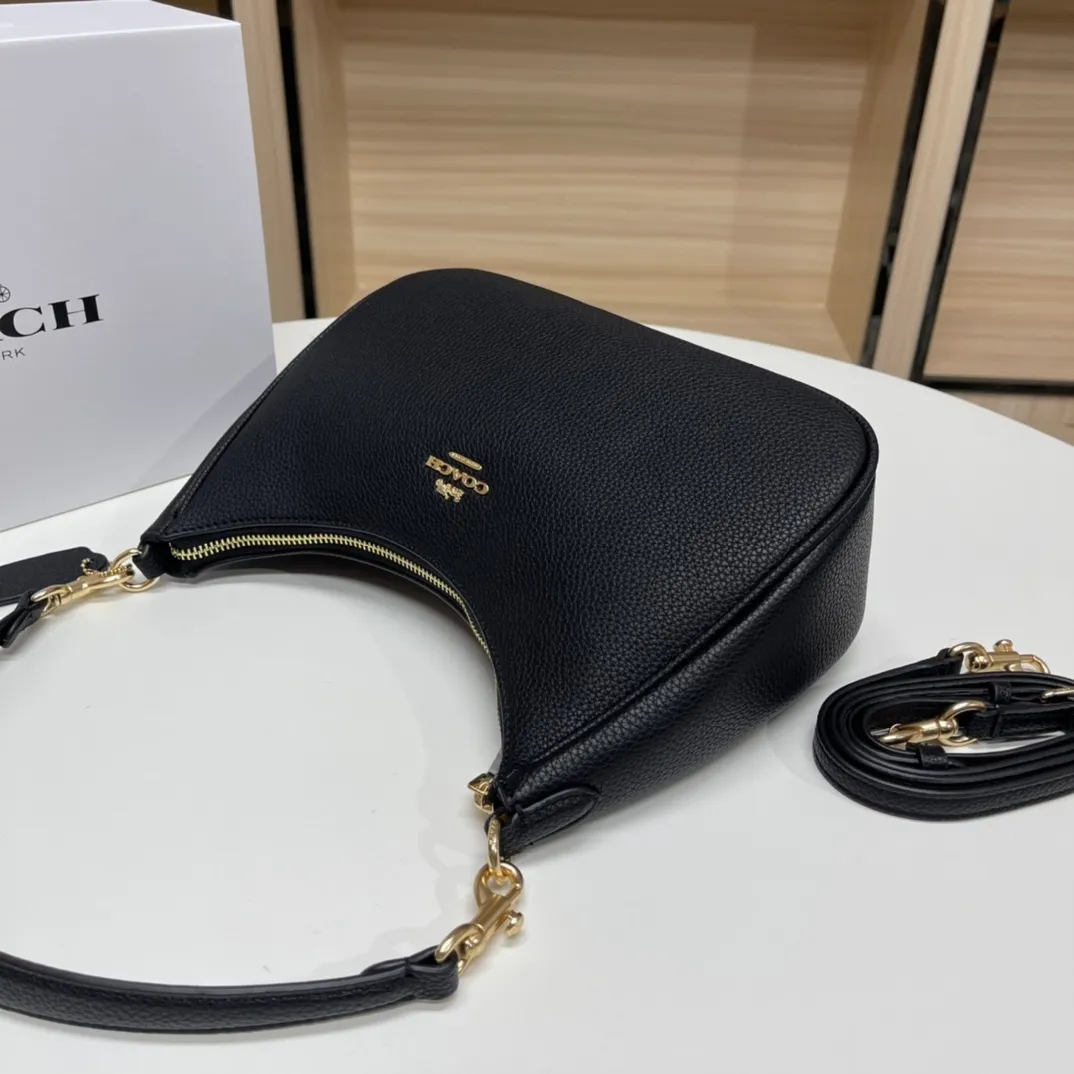 Top original order batch 430💰COACH/Coach official outlet style women's leather college style single shoulder crossbody handbag armpit bag. Model CJ517. 29 X23 X23