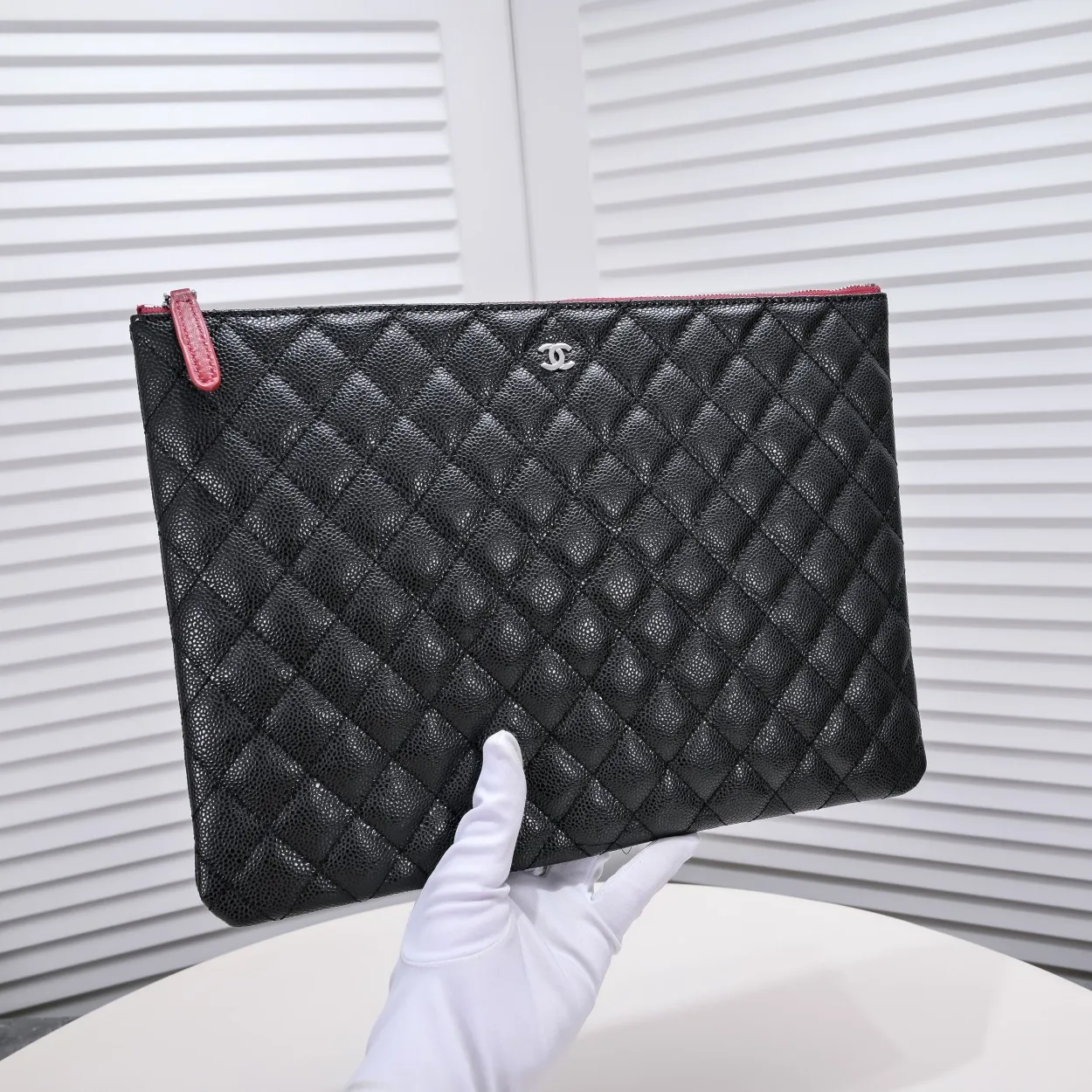 💰340￥Silver buckle with box Chanel/Chanel🔥 ⚡⚡The latest cowhide caviar rhombus handbag from the official website👏👏more fashionable and trendy📢 📢It looks more noble and generous when you get it💗💗Synchronized with all major counters🎀🎀Size: 34*24cm Style number: 80573
