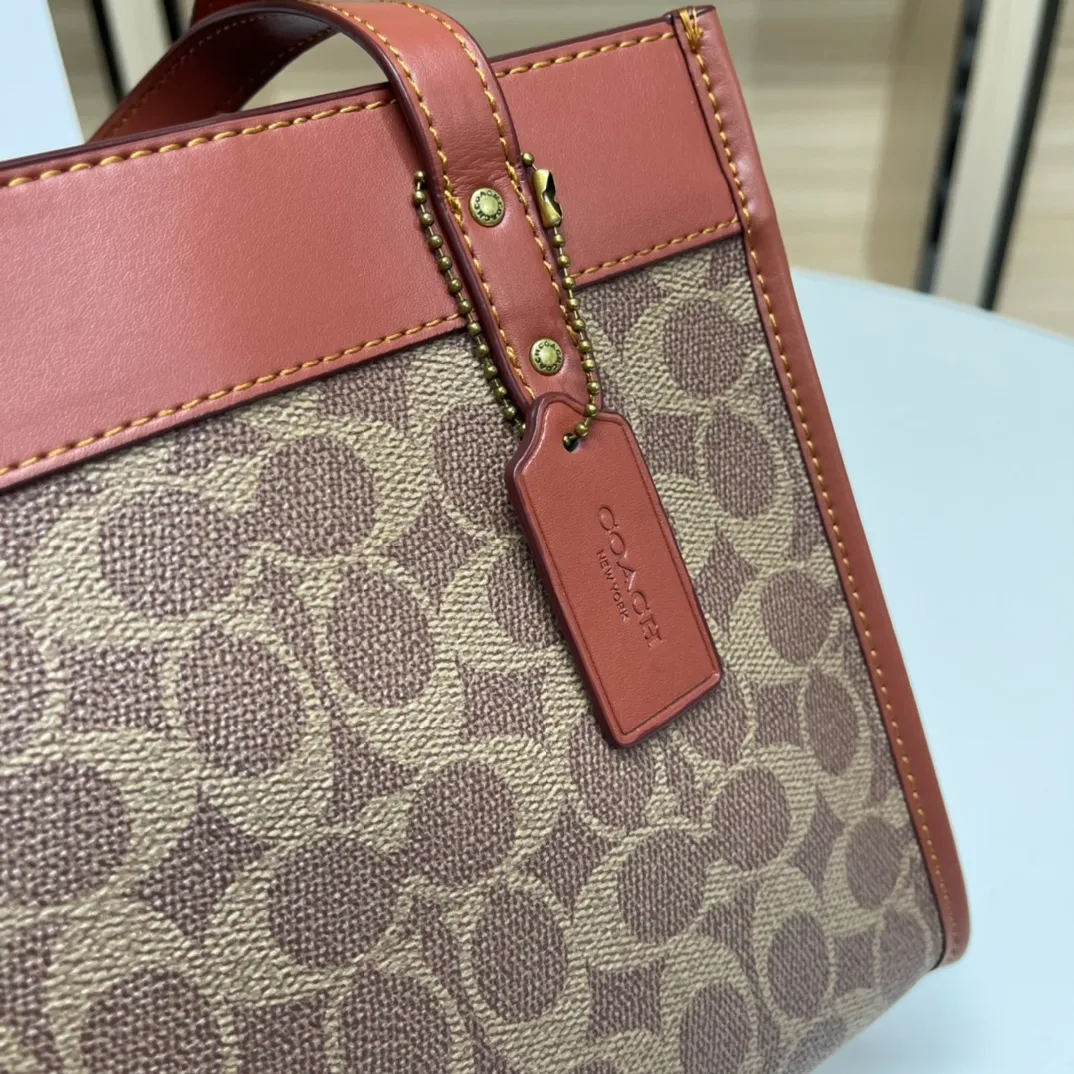 Batch 440💰coach/Coach new model number: C3866. Coach Field Tote 22 Classic C logo series tote, simple yet high-end. Square and square. It looks cute and cute. It can be carried in the hand, on the shoulder, or cross-body. It is versatile and practical. It is super popular ~ the favorite of petite girls~ Size: 22*21*12 cm,