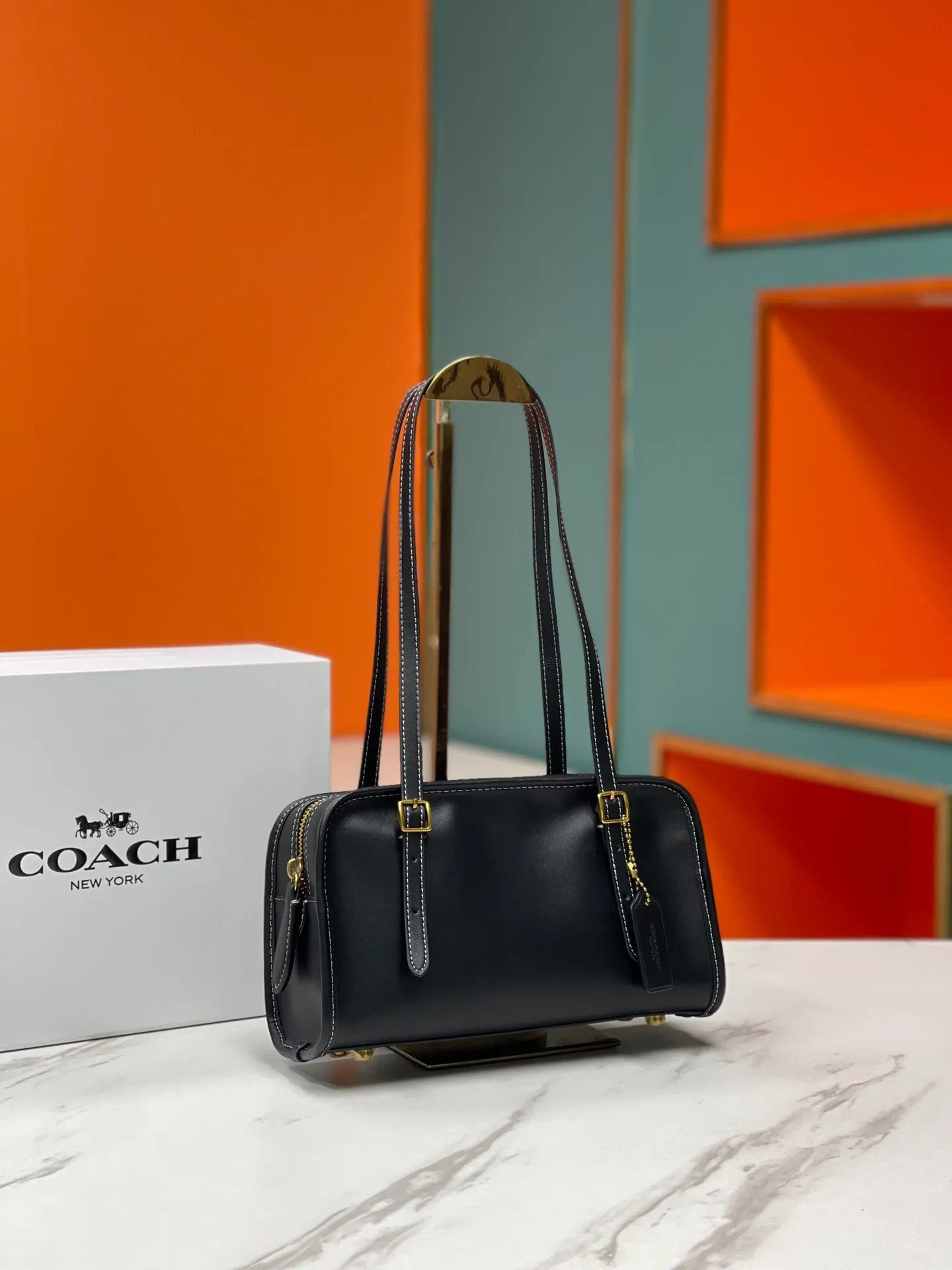 Top original order batch 420💰coach/Coach new October new product CM565 Swing Zip handbag, exquisite and versatile, especially recommended, very cost-effective, 25X15X8