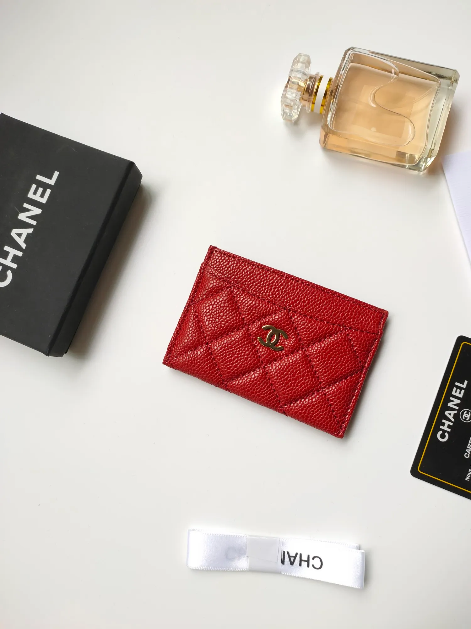 💰90 CHANEL Chanel counter card holder👍Model number: AP446 Size: 7.5×11.2×0.5cm Caviar cowhide on the outside + sheepskin on the inside + gold hardware😍😍Fine workmanship High-end quality [Rose] Complete accessories