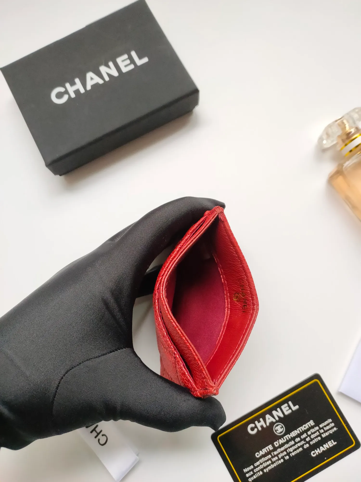 💰90 CHANEL Chanel counter card holder👍Model number: AP446 Size: 7.5×11.2×0.5cm Caviar cowhide on the outside + sheepskin on the inside + gold hardware😍😍Fine workmanship High-end quality [Rose] Complete accessories