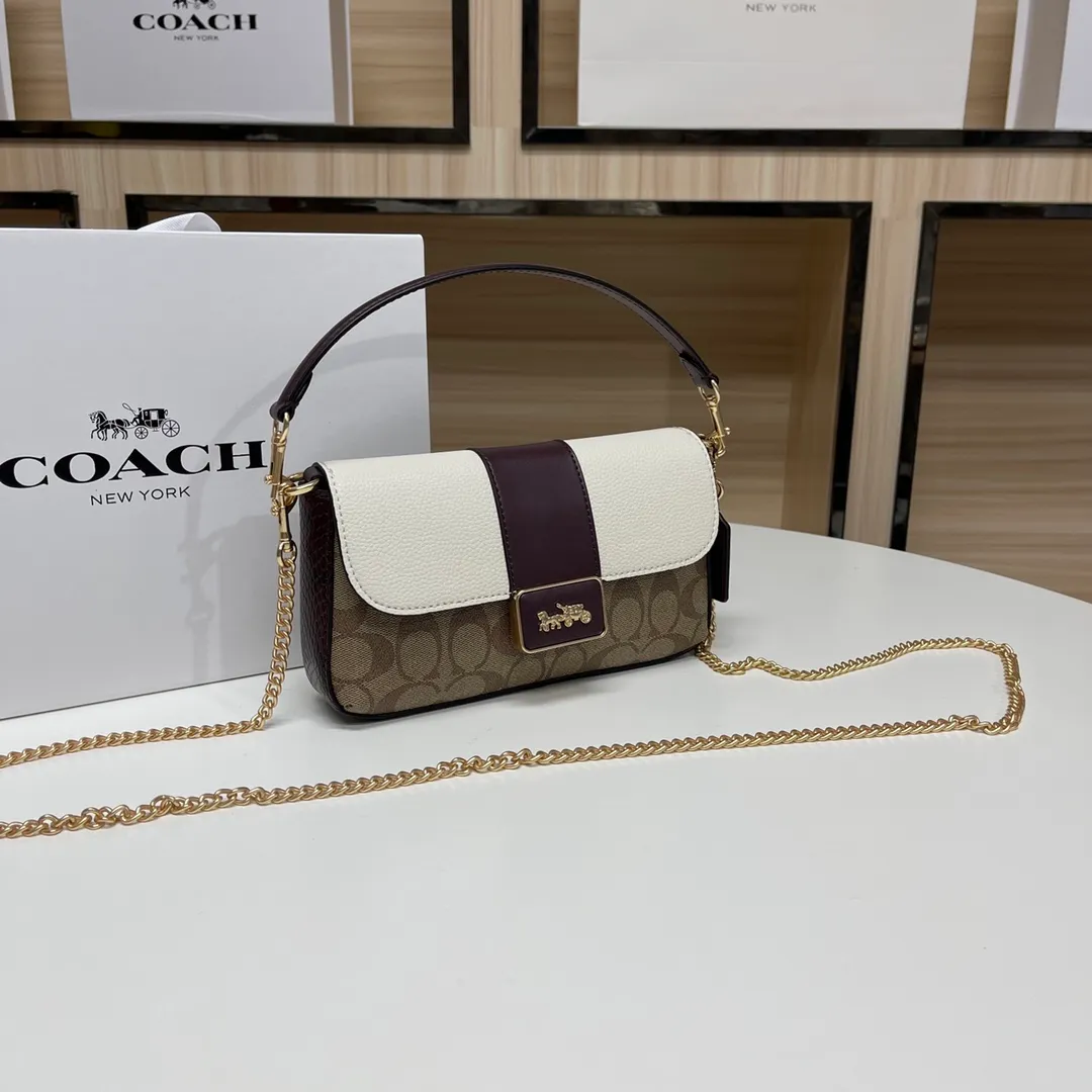 Top original order, batch 420💰COACH classic outlet new GRACE clamshell shoulder crossbody bag for women, model CC033. Size: 22X12.5X5.5