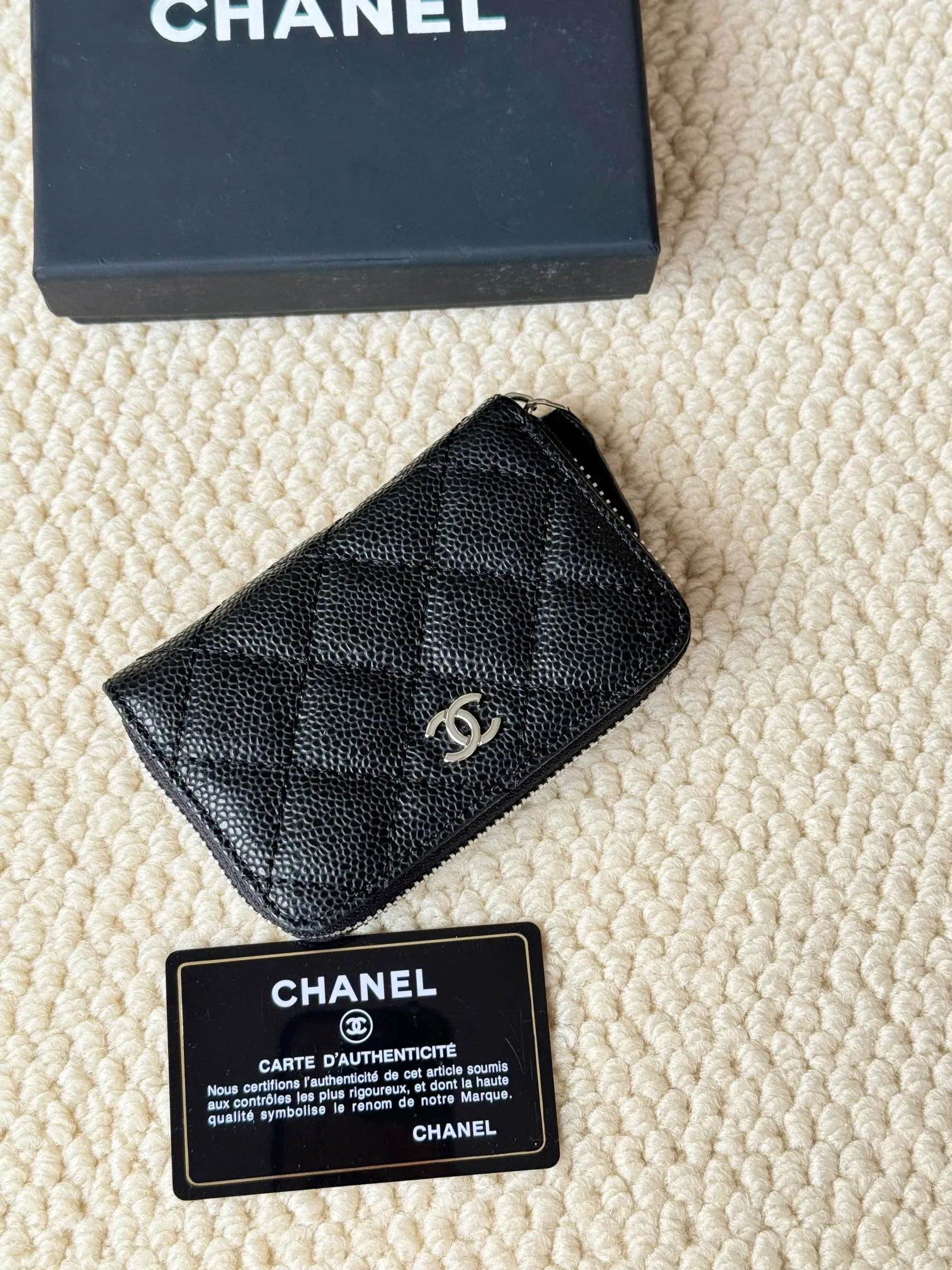 💰120 Style No.: AP462 Chanel Caviar Leather Series Chanel Card Holder ❤Coin Purse️❤️ Impeccable workmanship details, insisting on high quality Size: 10x9cm