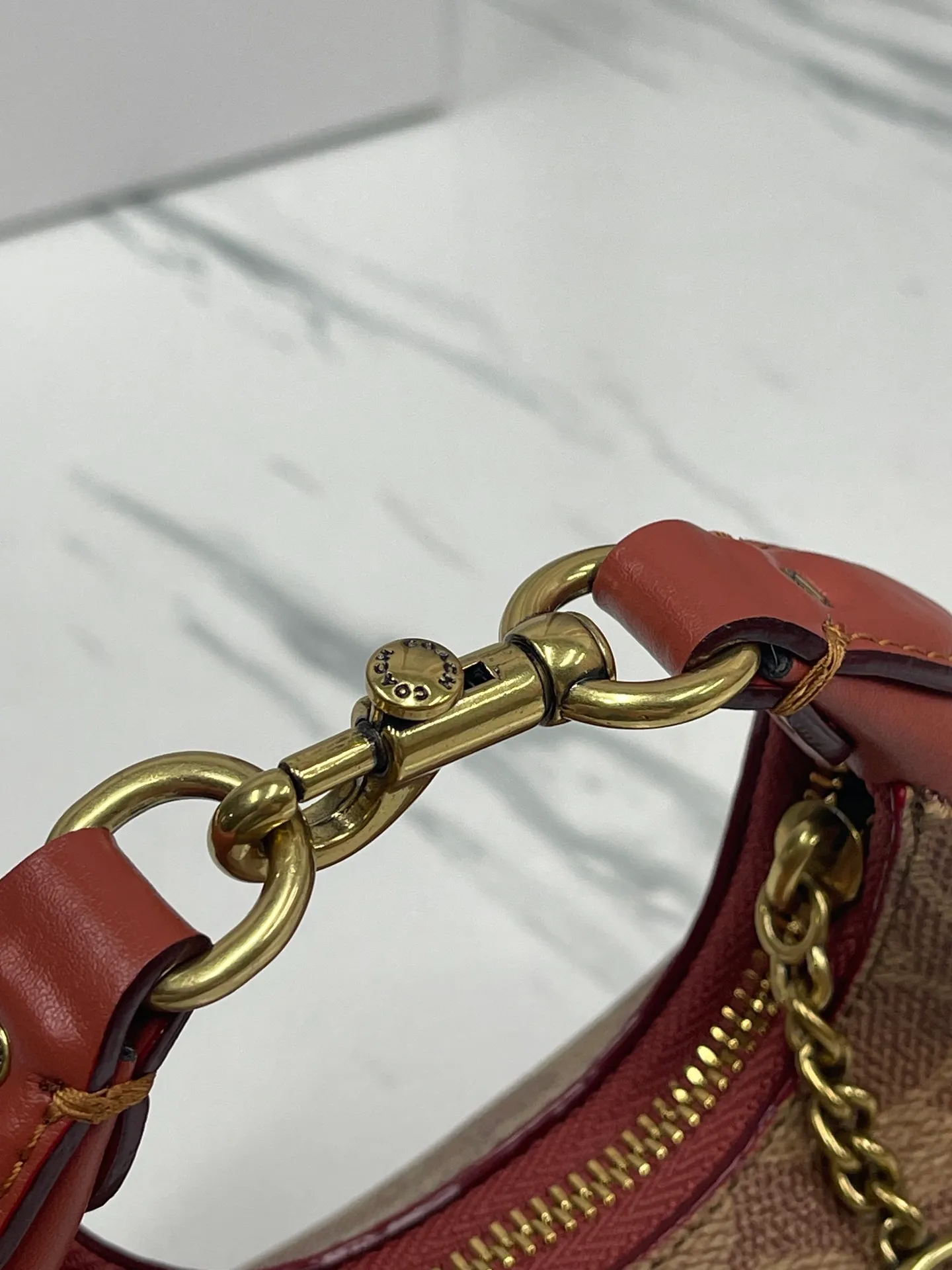 Batch 360💰Coach’s new women’s mini dumpling bag model: CR510 wrist bag, shoulder crossbody retro half-moon bag jonie armpit bag, size: 15*7*6