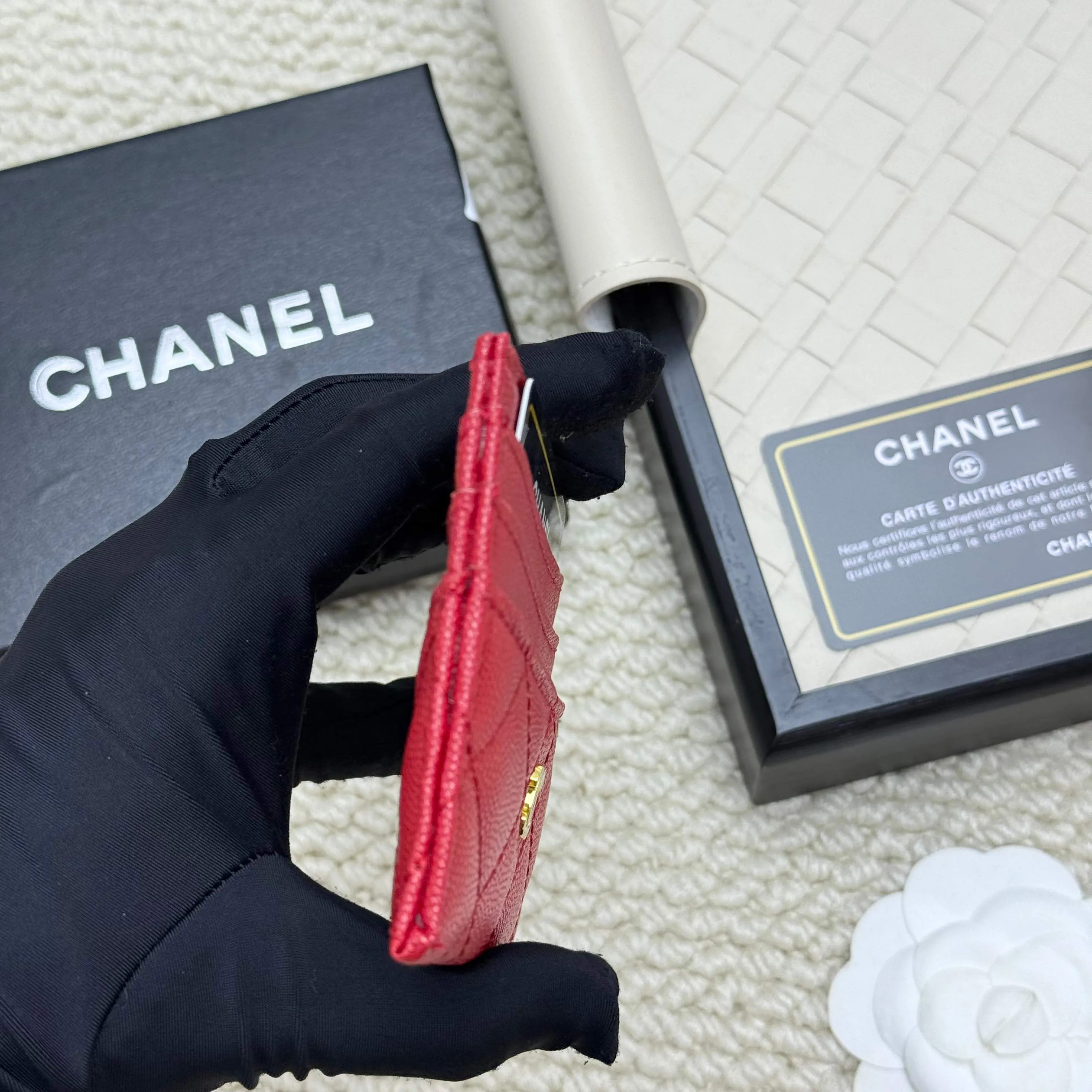 💰110 chanel 2025 new product card holder lambskin, seven card slots, can hold change, imported Italian lambskin + hardware logo, so beautiful, love it. The color is as shown in the picture, easy and fast storage, mini card holder No.: 4472 Size: w11×h10cm