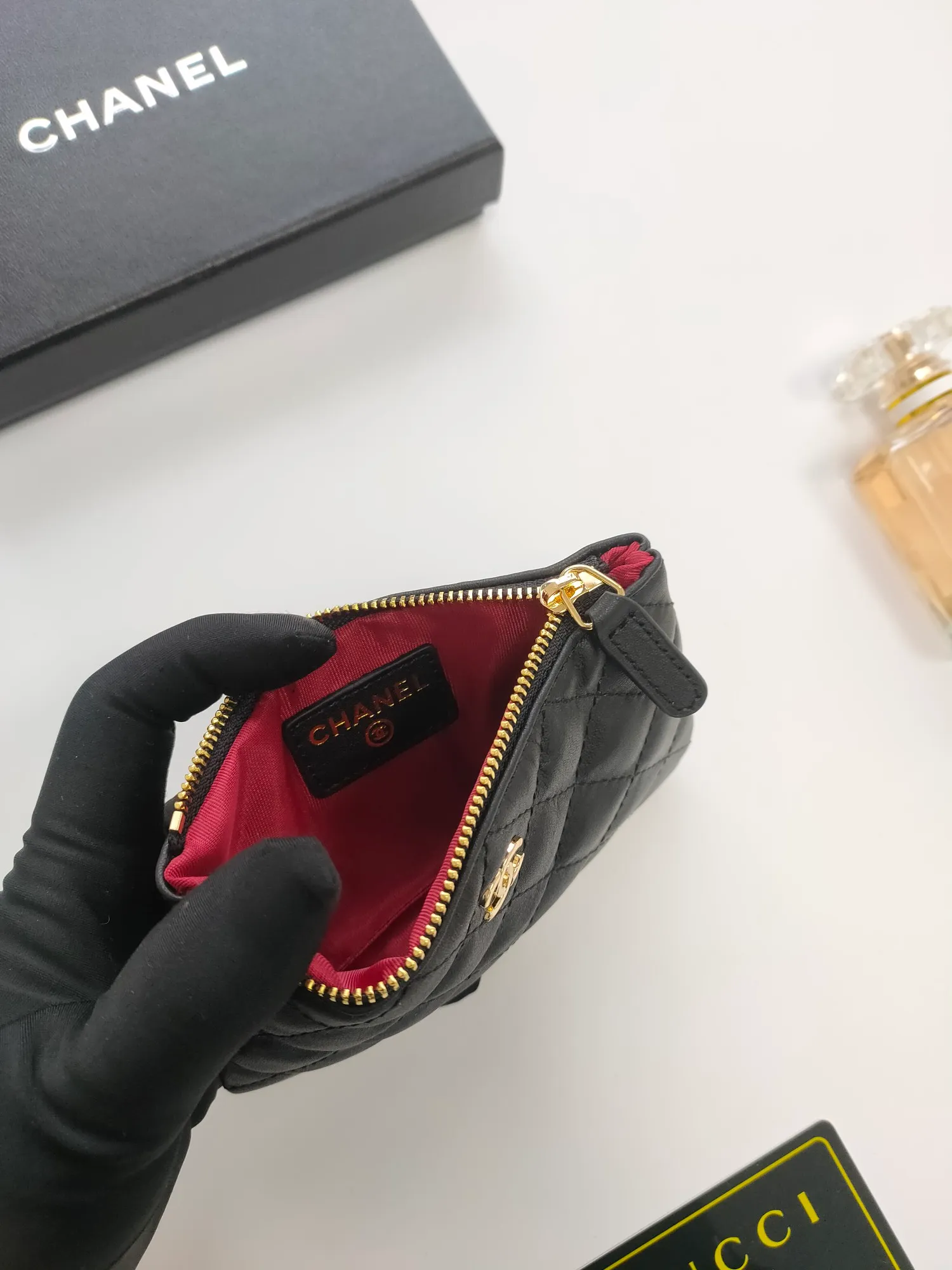 💰110💰CHANEL coin purse has arrived💦Model number A82365, leather hardware, exquisite details, complete package! Size 15*8.5cm