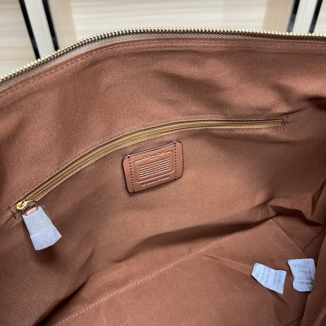 Top original order p420💰coach/Coach new model 79609, the upper body effect is super good, women's pvc single shoulder casual trendy women's bag tote bag, size 32.28.13,