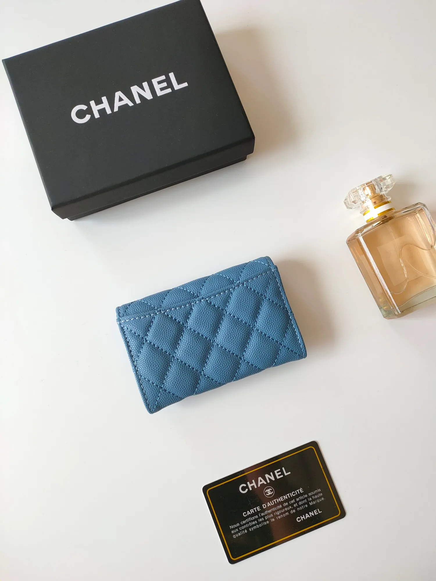 ￥130CHANEL Chanel classic flap card holder. Imported sheepskin and caviar cowhide, card holder and coin purse integrated, with slip pocket on the back, model number: AP448, size: 7.5 × 11.3 × 2.1 cm