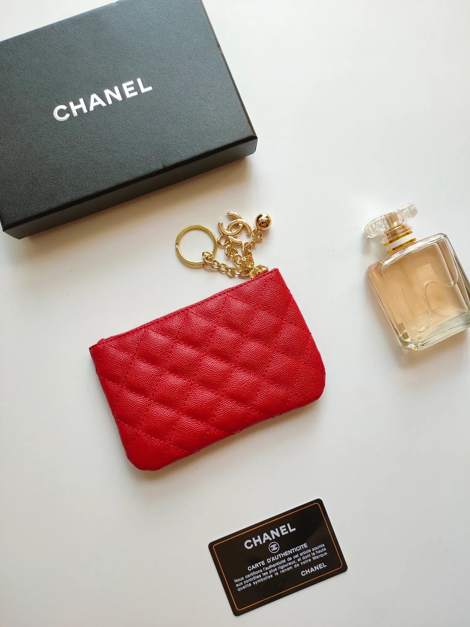 ￥120 CHANEL's new pendant coin purse 💦Model No. A50168 top-quality leather hardware, rhombus pattern. Beautiful details, complete package! Size:14-10-1cm