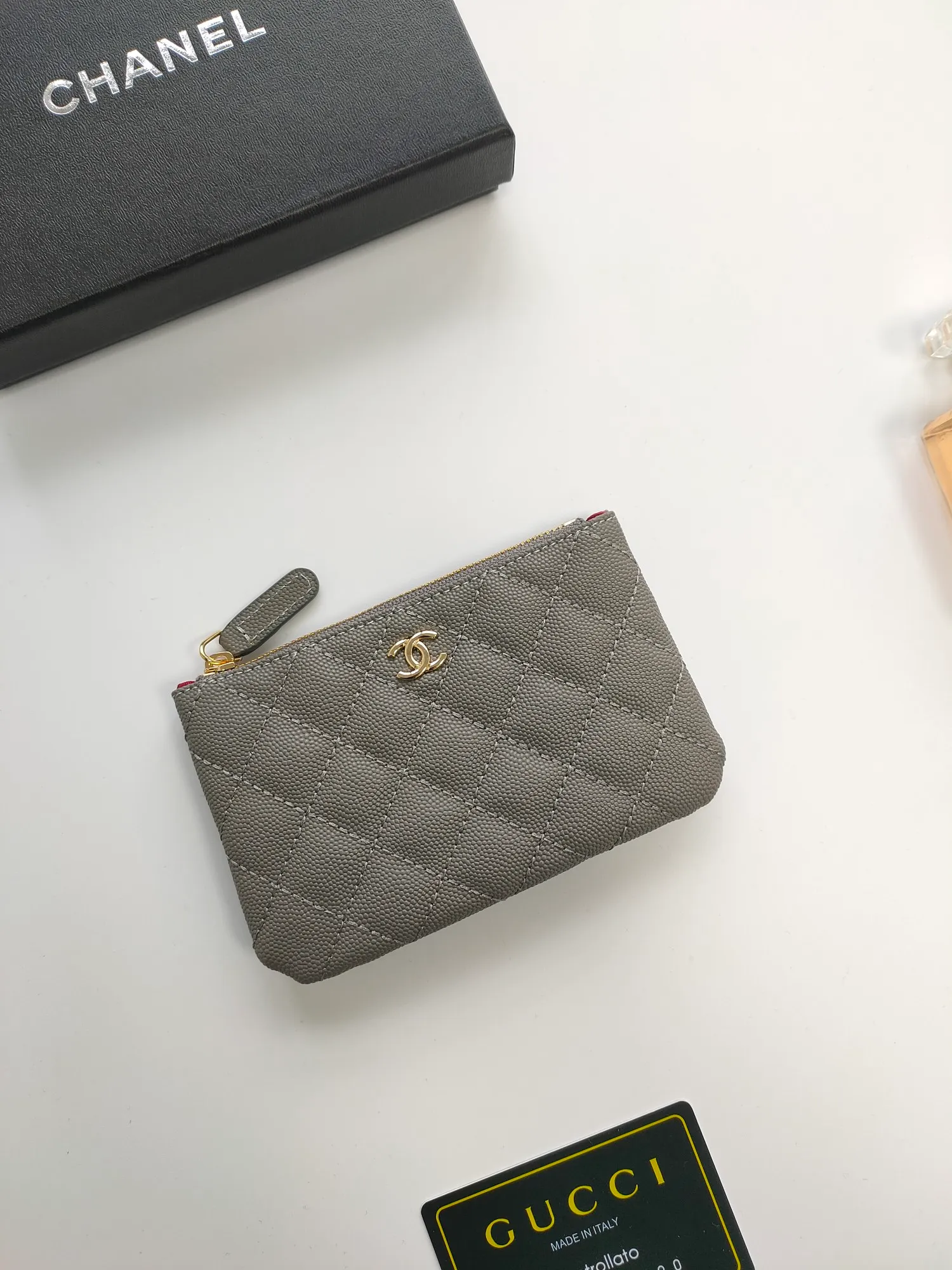 💰110💰CHANEL coin purse has arrived💦Model number A82365, leather hardware, exquisite details, complete package! Size 15*8.5cm