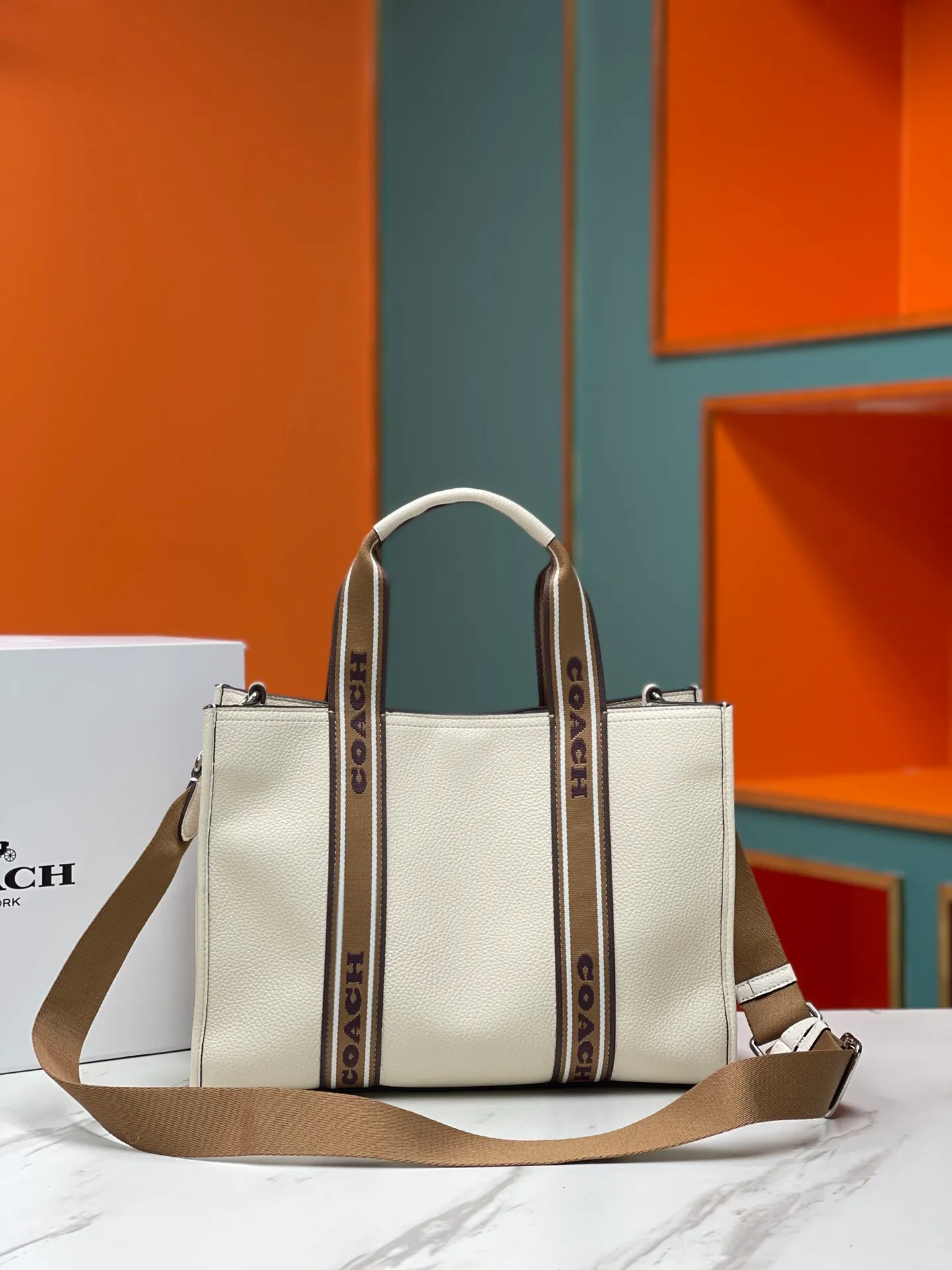 Batch 460💰COACH/Coach new shopping bag counter synchronization model CM067 _SVCAH2023 new size 36X25X13