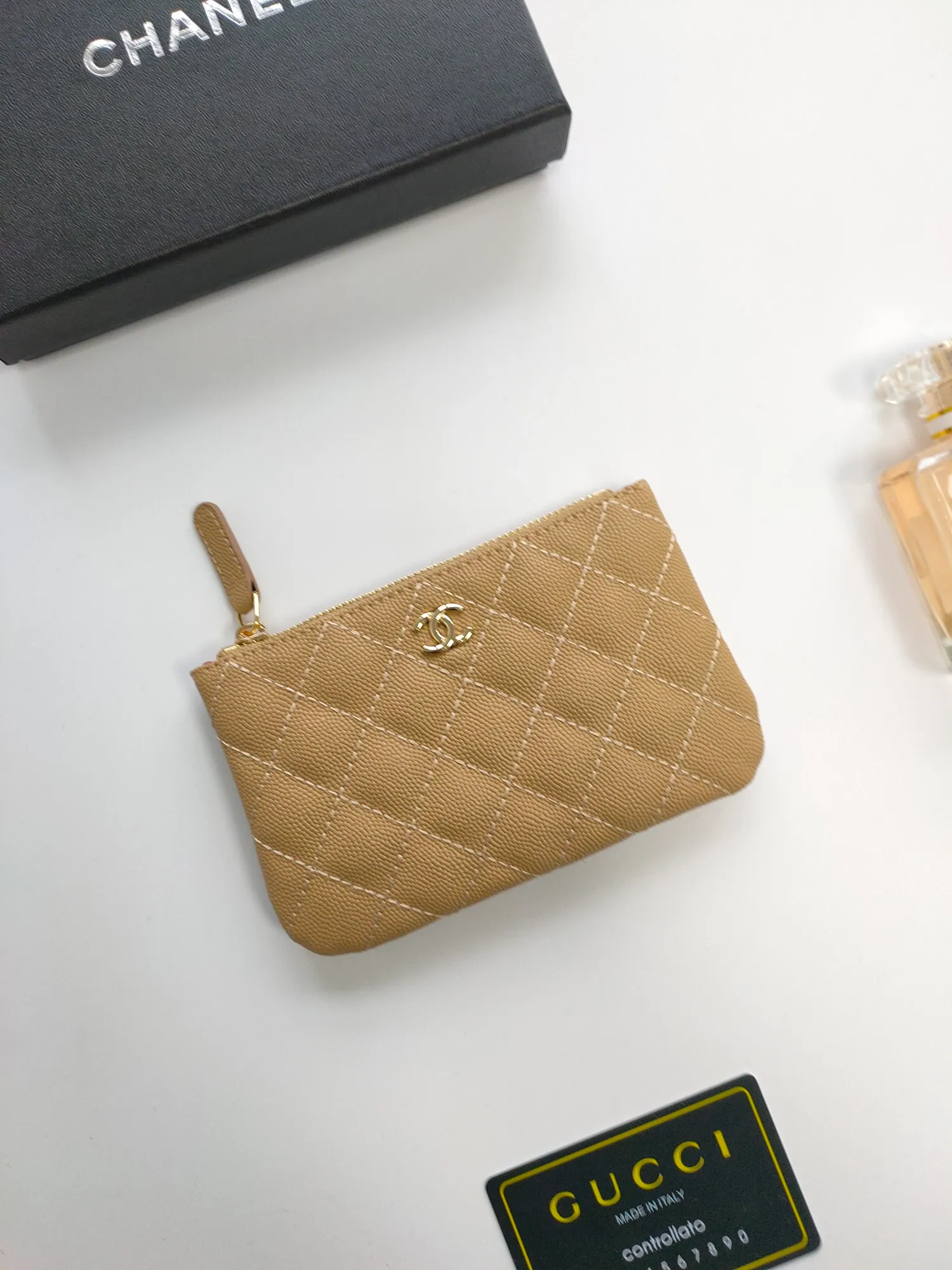 💰110💰CHANEL coin purse has arrived💦Model number A82365, leather hardware, exquisite details, complete package! Size 15*8.5cm
