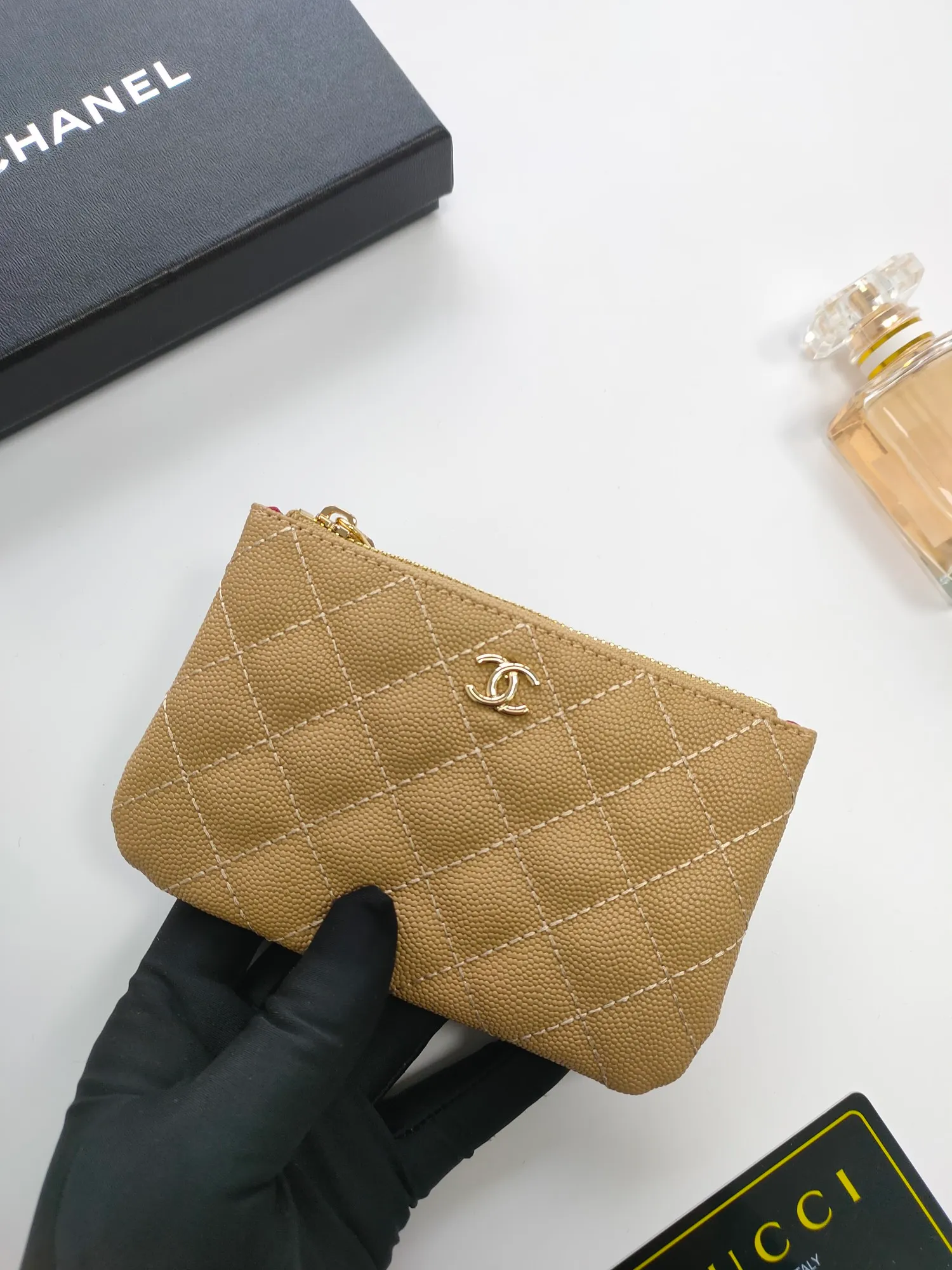 💰110💰CHANEL coin purse has arrived💦Model number A82365, leather hardware, exquisite details, complete package! Size 15*8.5cm