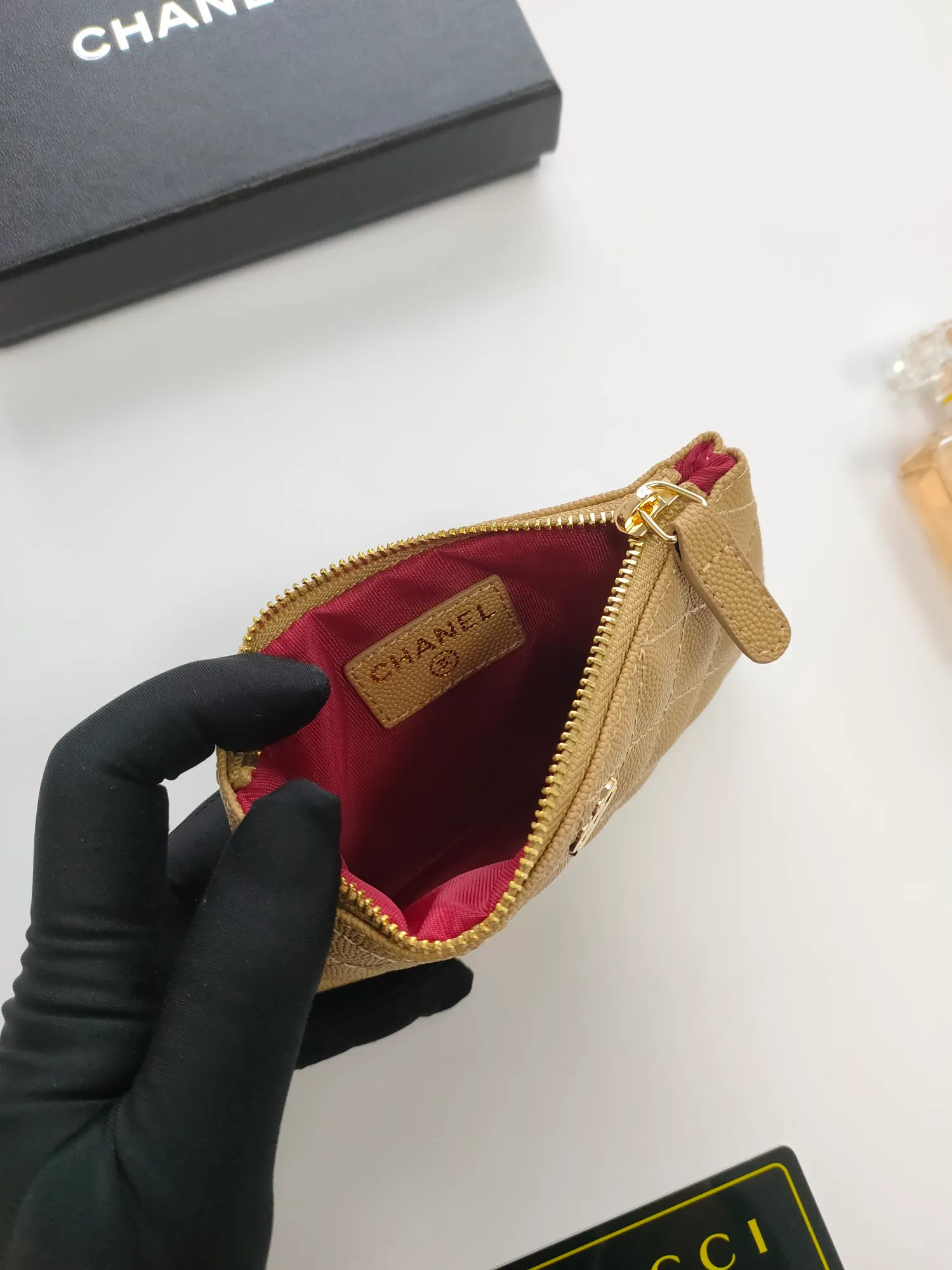 💰110💰CHANEL coin purse has arrived💦Model number A82365, leather hardware, exquisite details, complete package! Size 15*8.5cm