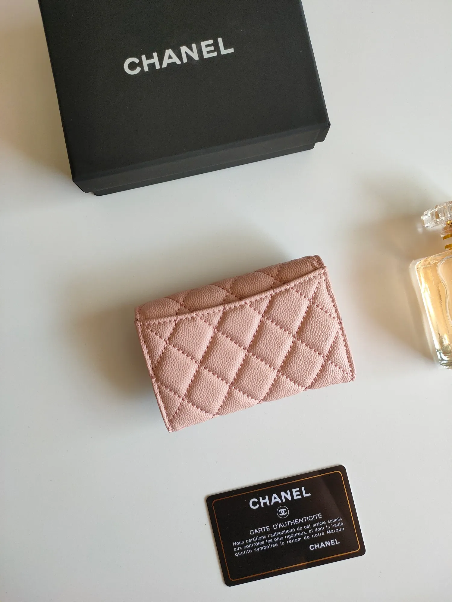 ￥110 CHANEL Chanel classic flap card holder. Imported sheepskin and caviar cowhide, card holder and coin purse integrated, with slip pocket on the back, model number: AP448, size: 7.5 × 11.3 × 2.1 cm