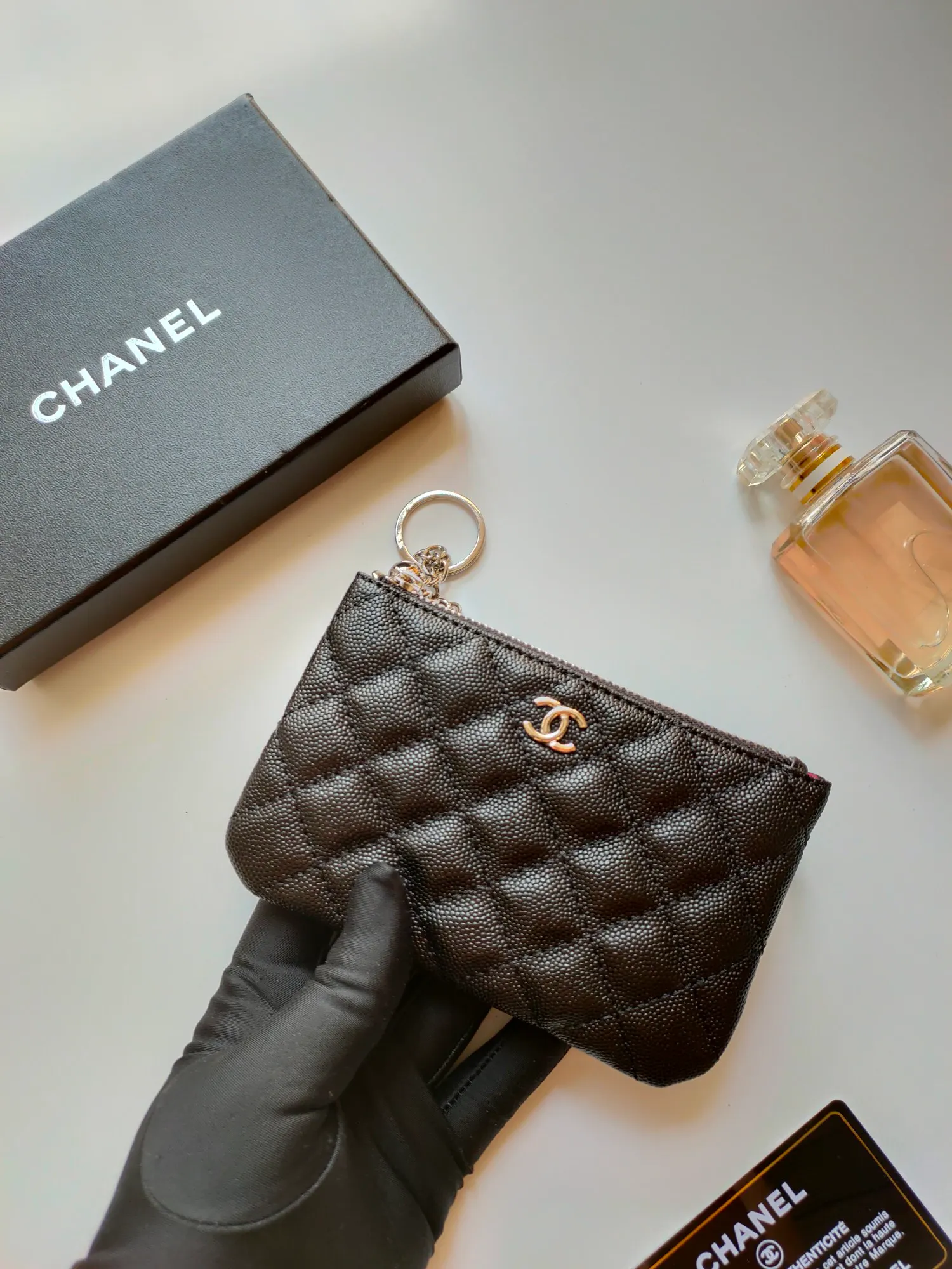 ￥120 CHANEL's new pendant coin purse 💦Model No. A50168 top-quality leather hardware, rhombus pattern. Beautiful details, complete package! Size:14-10-1cm