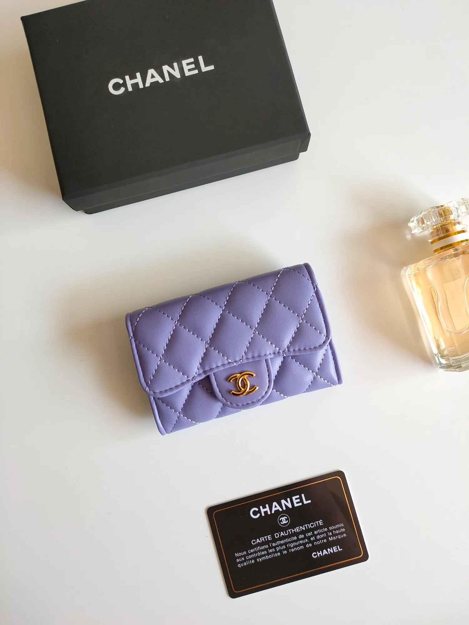 ￥110 CHANEL Chanel classic flap card holder. Imported sheepskin and caviar cowhide, card holder and coin purse integrated, with slip pocket on the back, model number: AP448, size: 7.5 × 11.3 × 2.1 cm