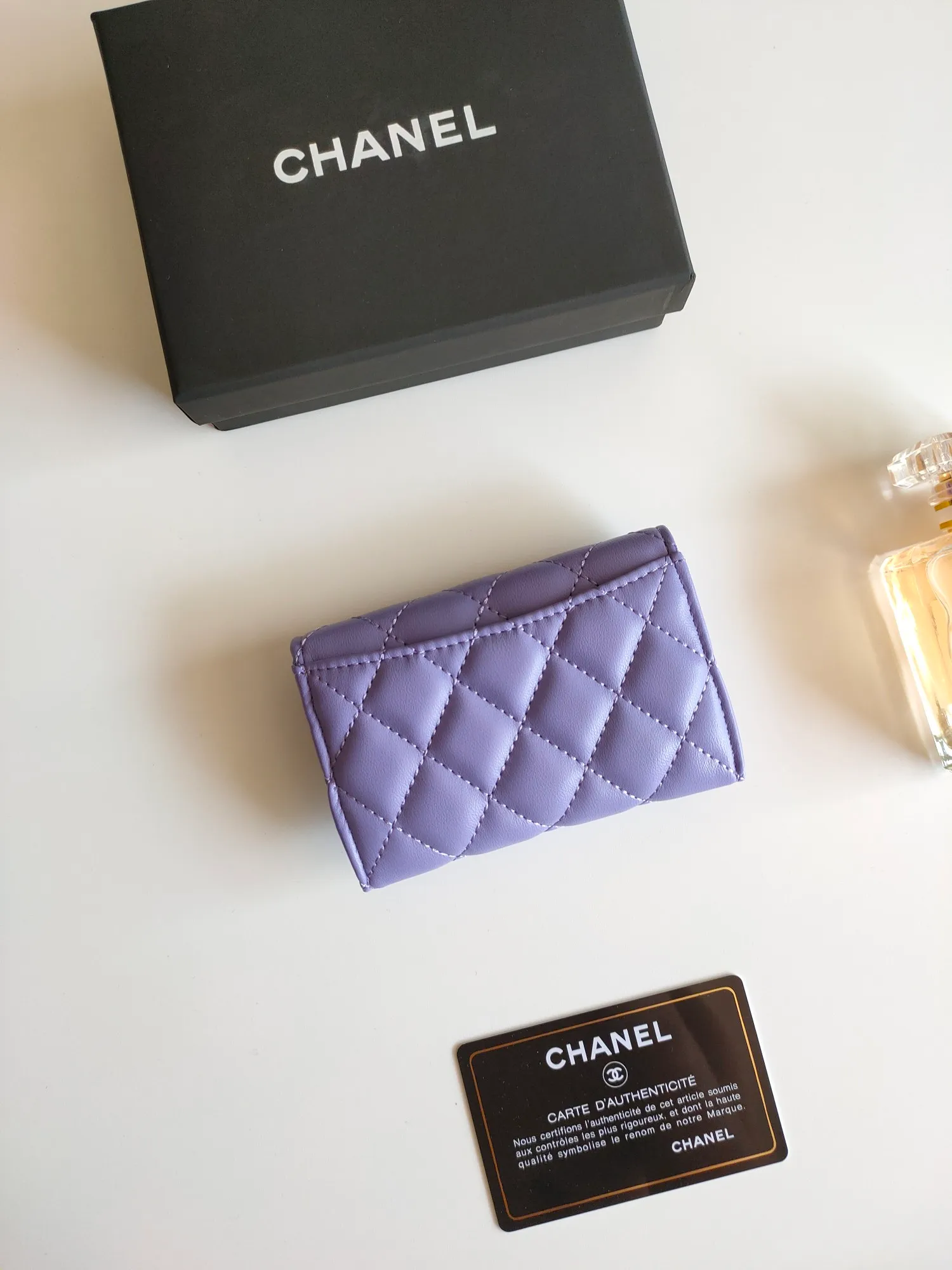 ￥110 CHANEL Chanel classic flap card holder. Imported sheepskin and caviar cowhide, card holder and coin purse integrated, with slip pocket on the back, model number: AP448, size: 7.5 × 11.3 × 2.1 cm