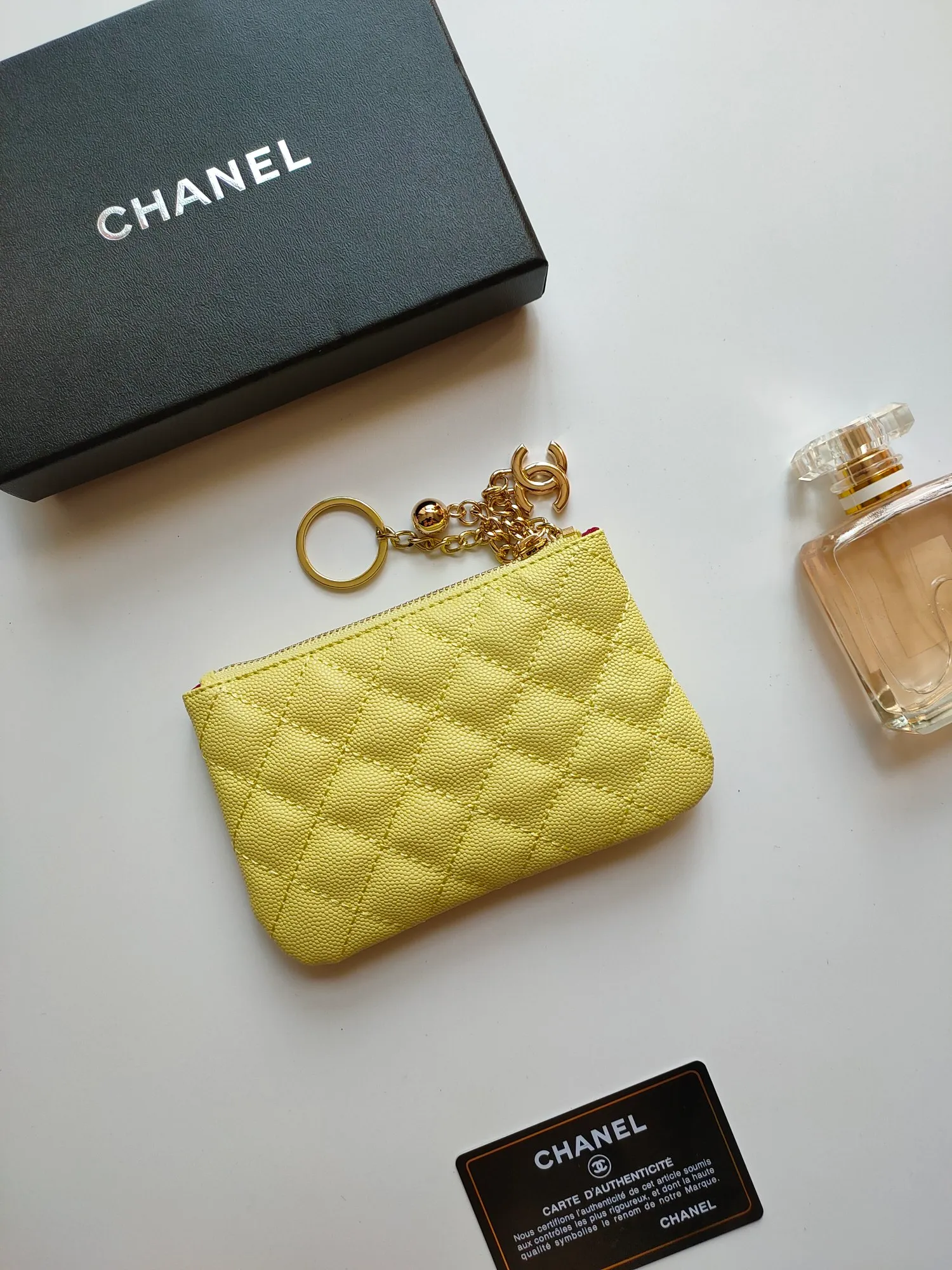 ￥120 CHANEL's new pendant coin purse 💦Model No. A50168 top-quality leather hardware, rhombus pattern. Beautiful details, complete package! Size:14-10-1cm