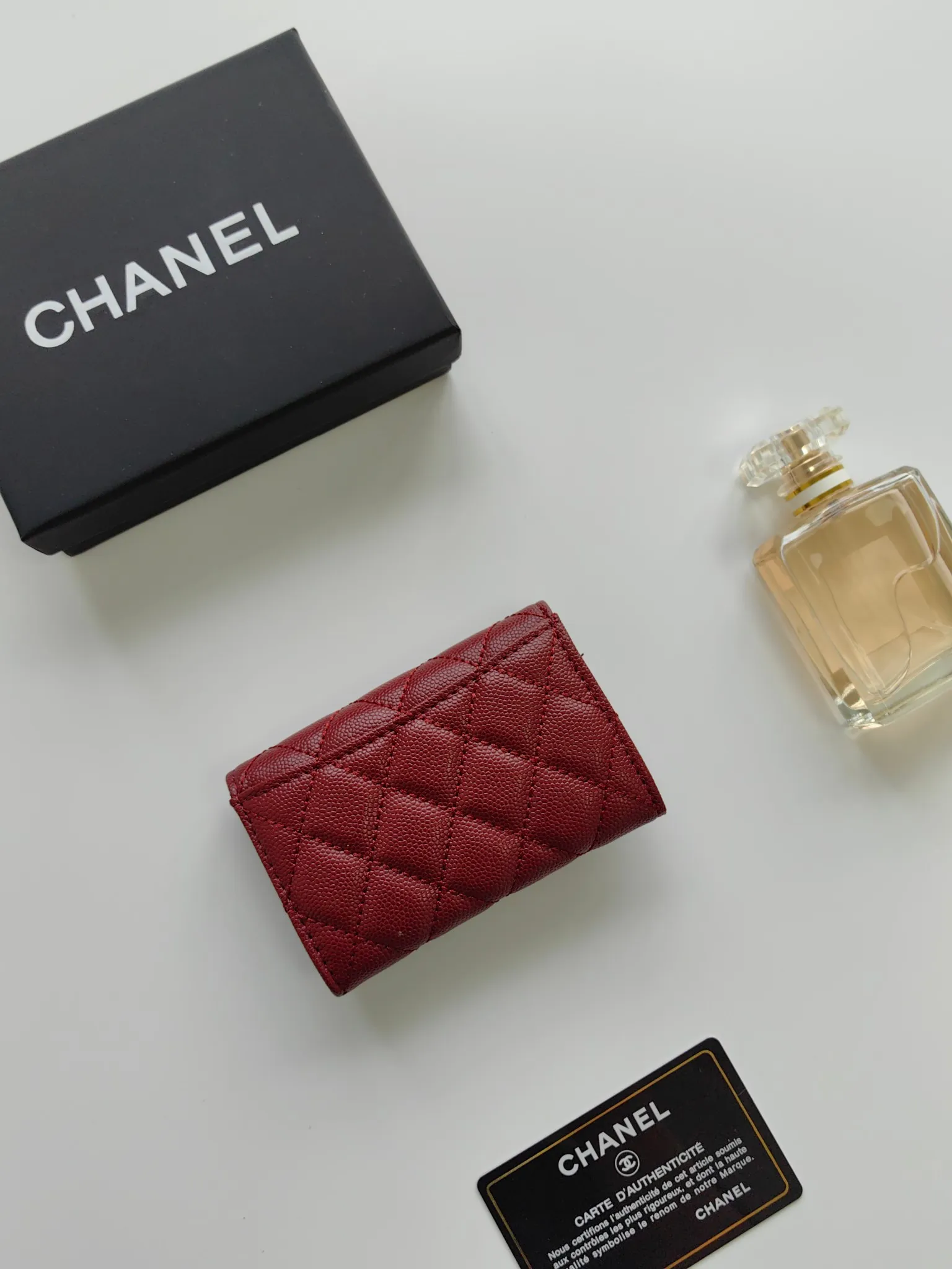 ￥110 CHANEL Chanel classic flap card holder. Imported sheepskin and caviar cowhide, card holder and coin purse integrated, with slip pocket on the back, model number: AP448, size: 7.5 × 11.3 × 2.1 cm