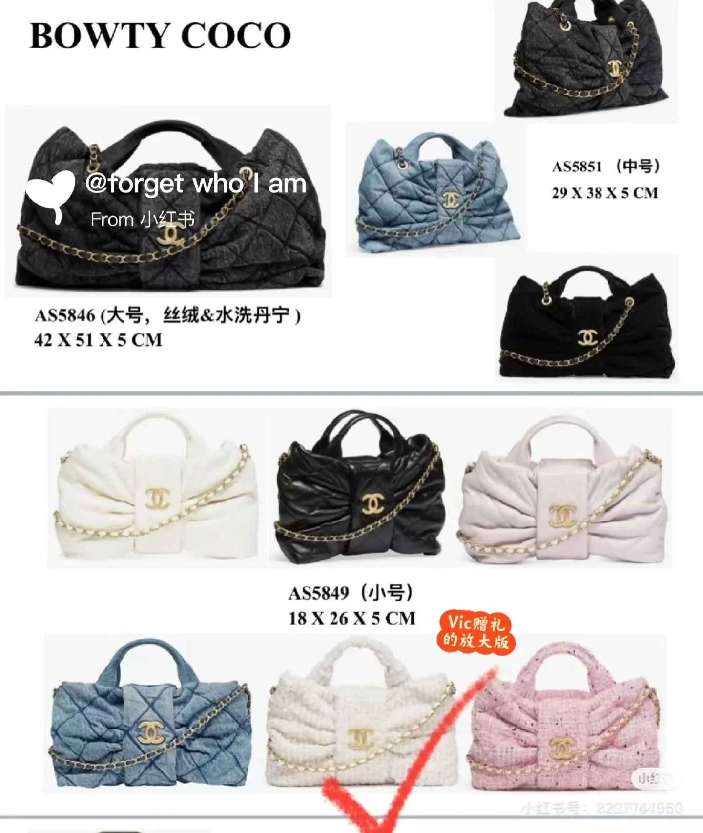 All Categories Chanel Women's Bags 2 (Chanel) Chanel Original Order A5849