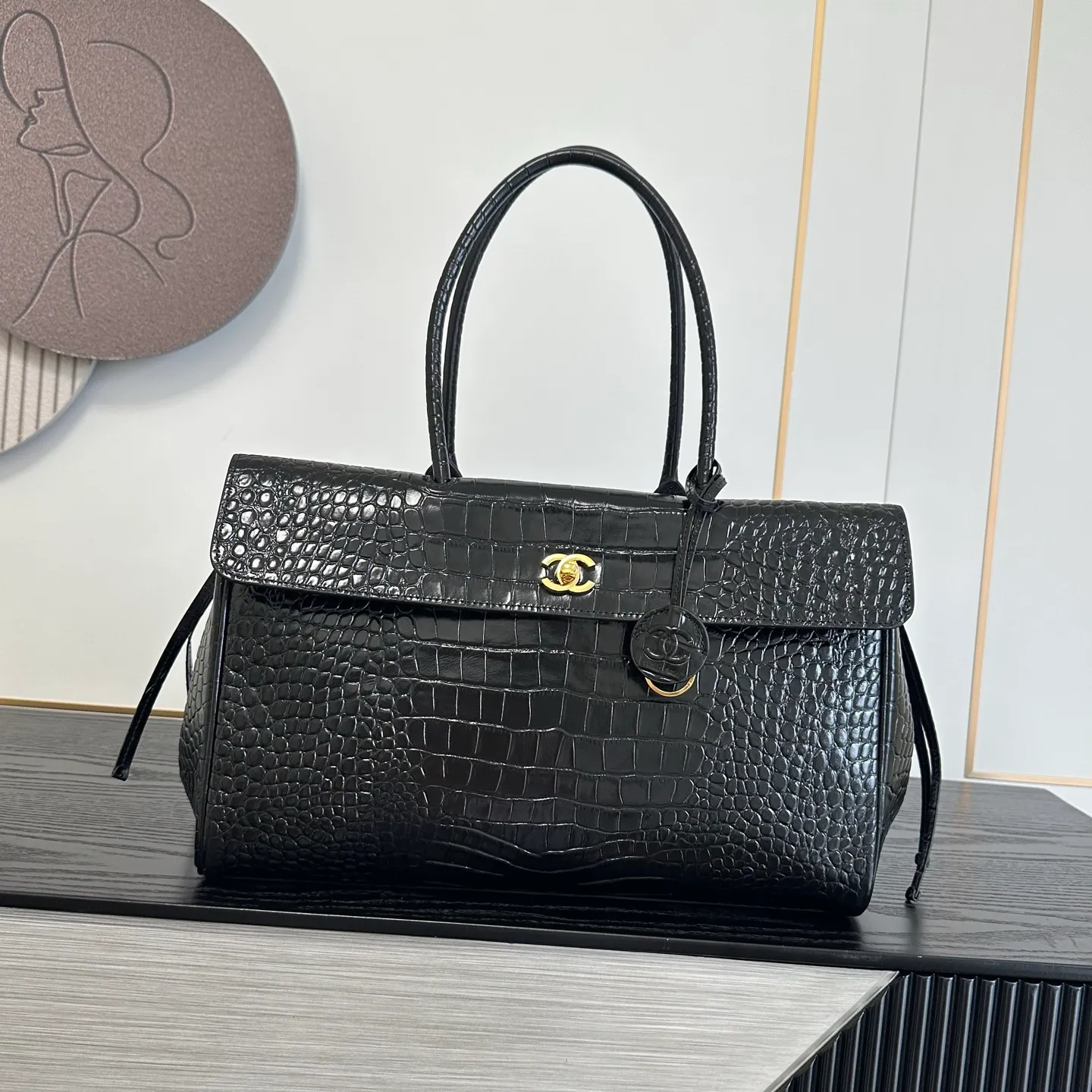 All Categories Chanel Women's Bags (Chanel) Chanel Original 6428 Crocodile Embossed Leather