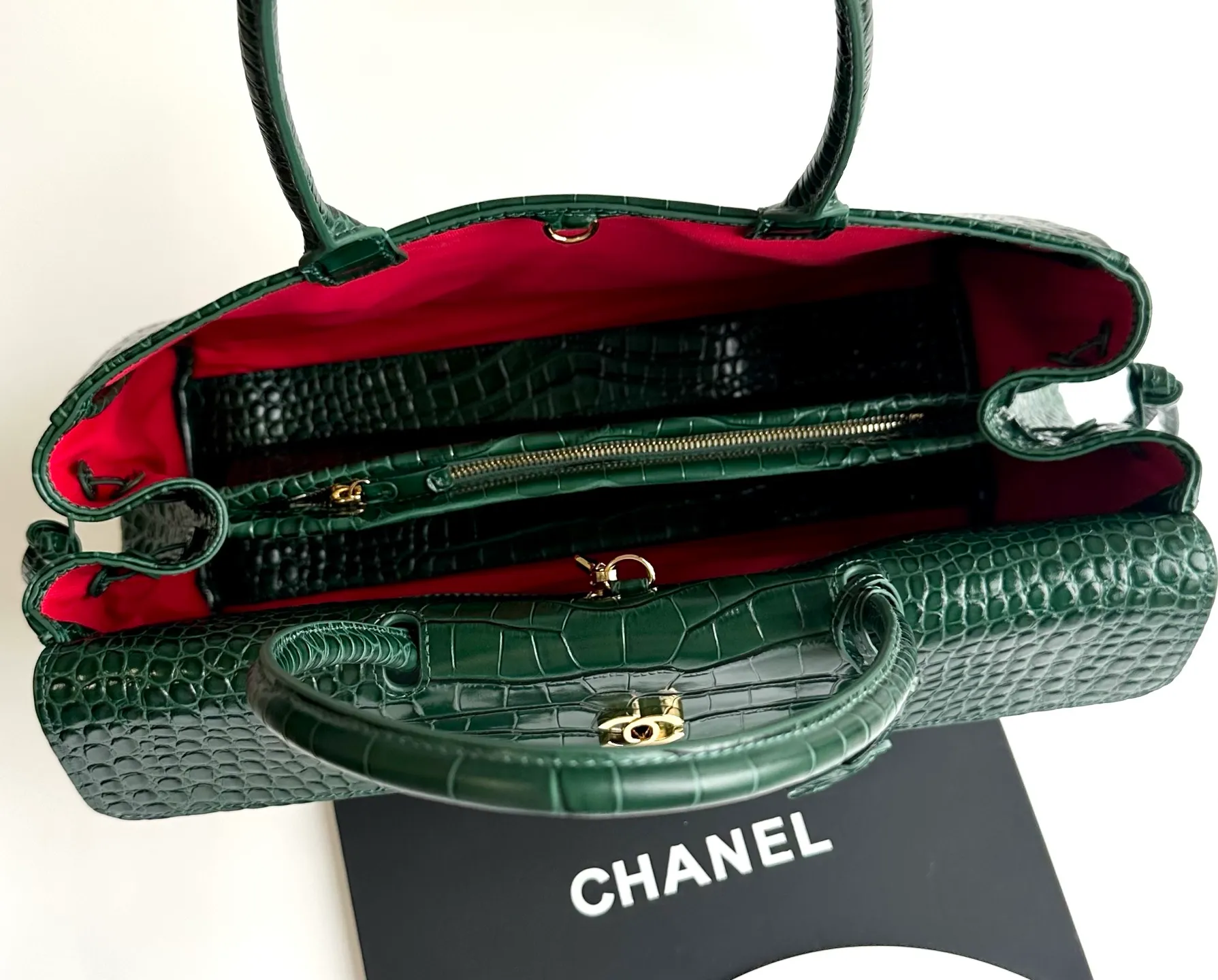 All Categories Chanel Women's Bags (Chanel) Chanel Original 6428 Crocodile Embossed Leather