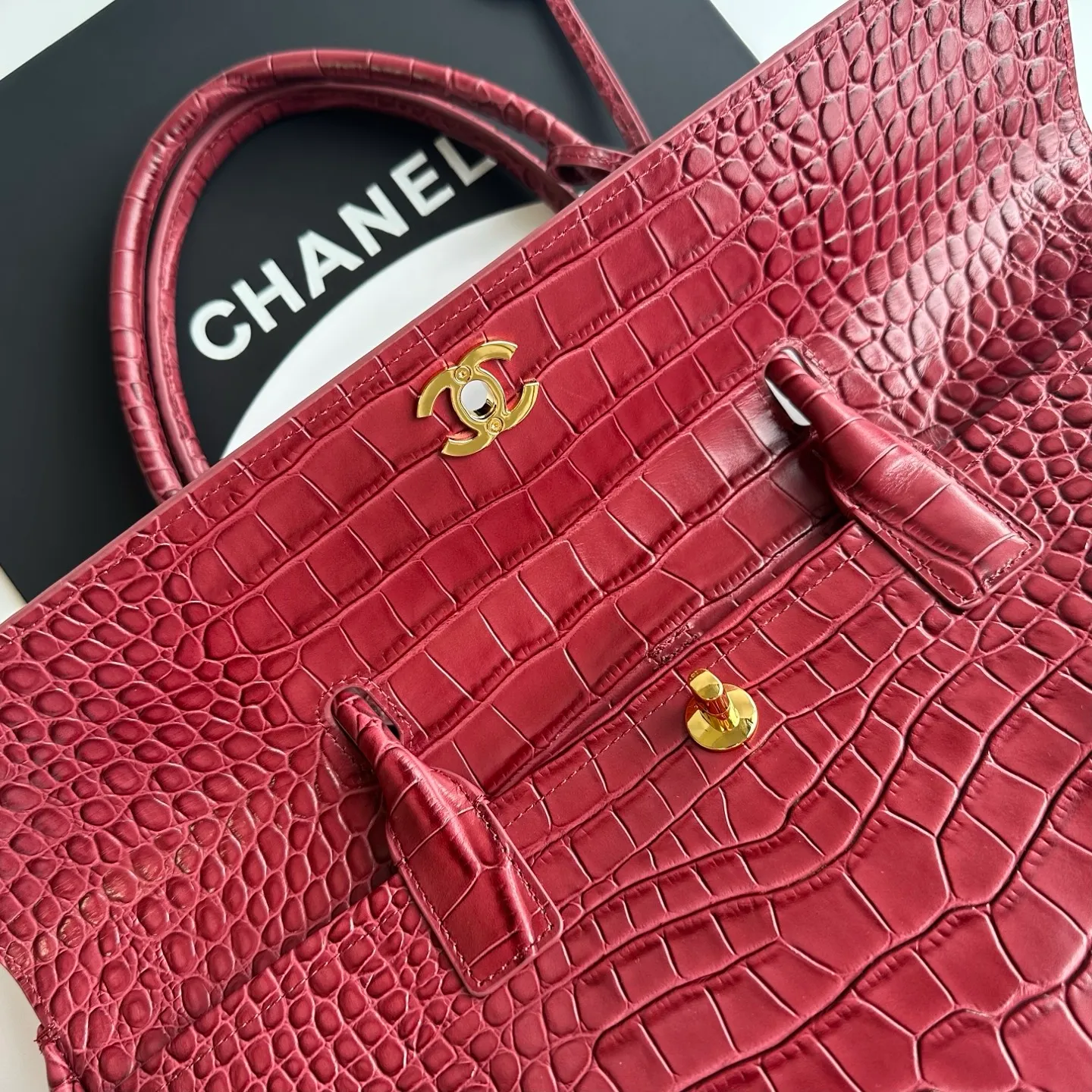 All Categories Chanel Women's Bags (Chanel) Chanel Original 6428 Crocodile Embossed Leather