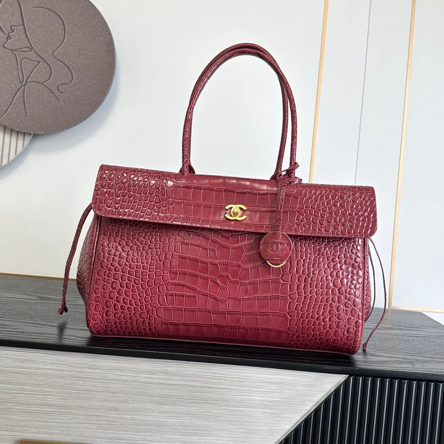 All Categories Chanel Women's Bags (Chanel) Chanel Original 6428 Crocodile Embossed Leather