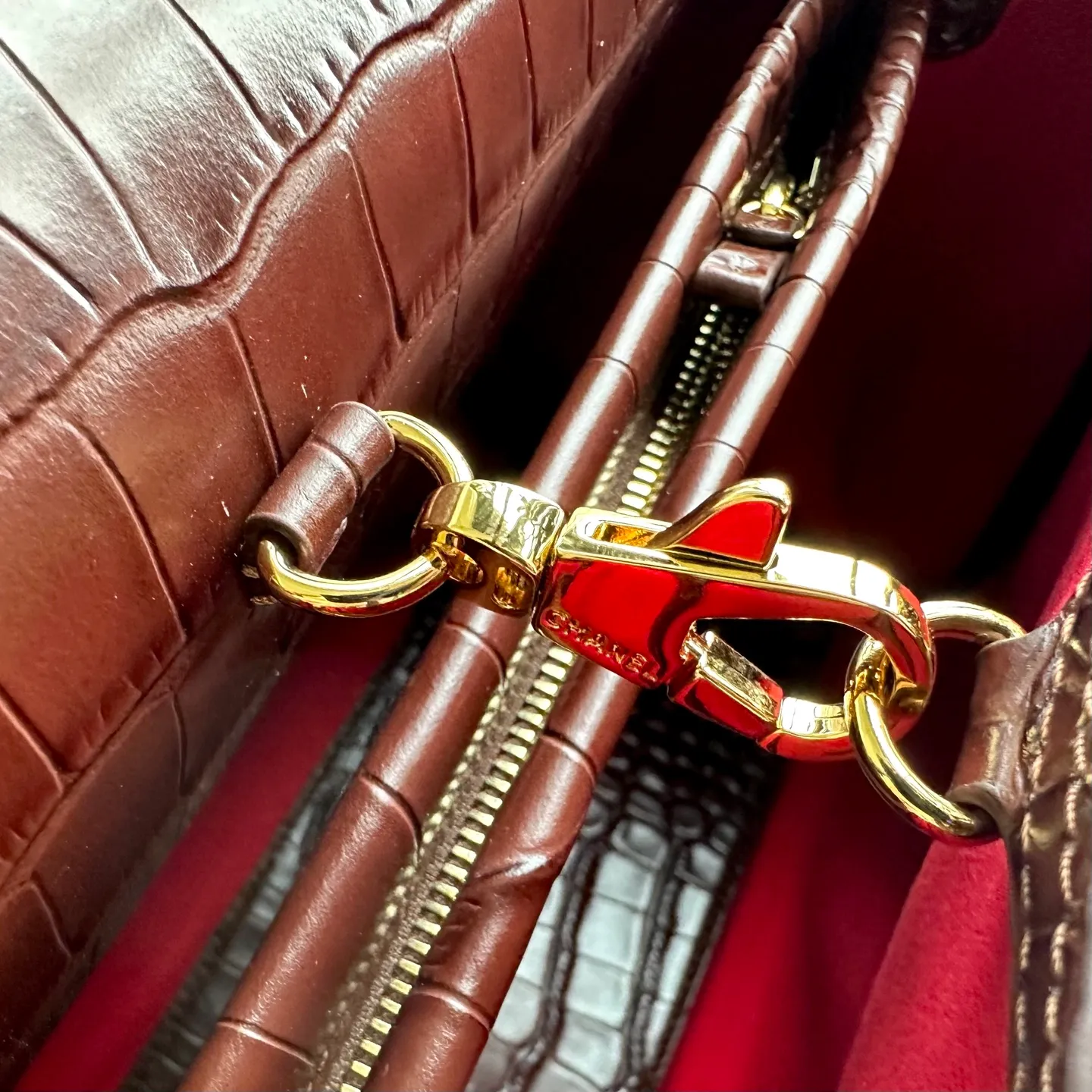 All Categories Chanel Women's Bags (Chanel) Chanel Original 6428 Crocodile Embossed Leather