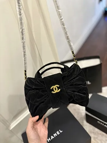 All Categories Official Website "Brand Women's Bags" Women's Bags 💙 Chanel 2025 New Chanel Bow Chain Bag