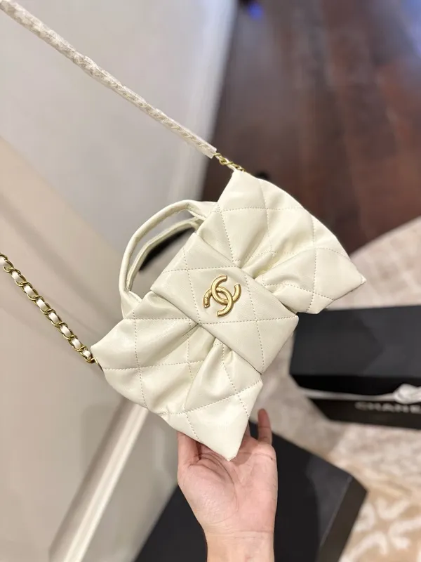 All Categories Official Website "Brand Women's Bags" Women's Bags 💙 Chanel 2025 New Chanel Bow Chain Bag