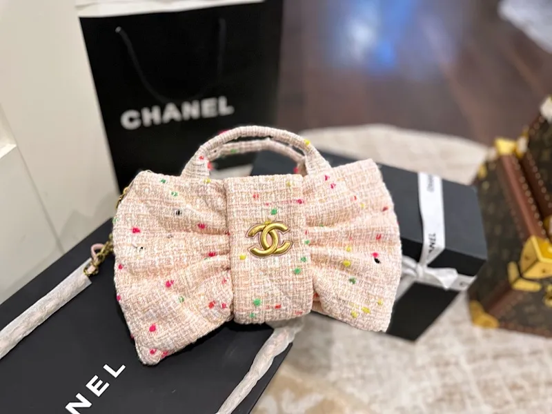 All Categories Official Website "Brand Women's Bags" Women's Bags 💙 Chanel 2025 New Chanel Bow Chain Bag
