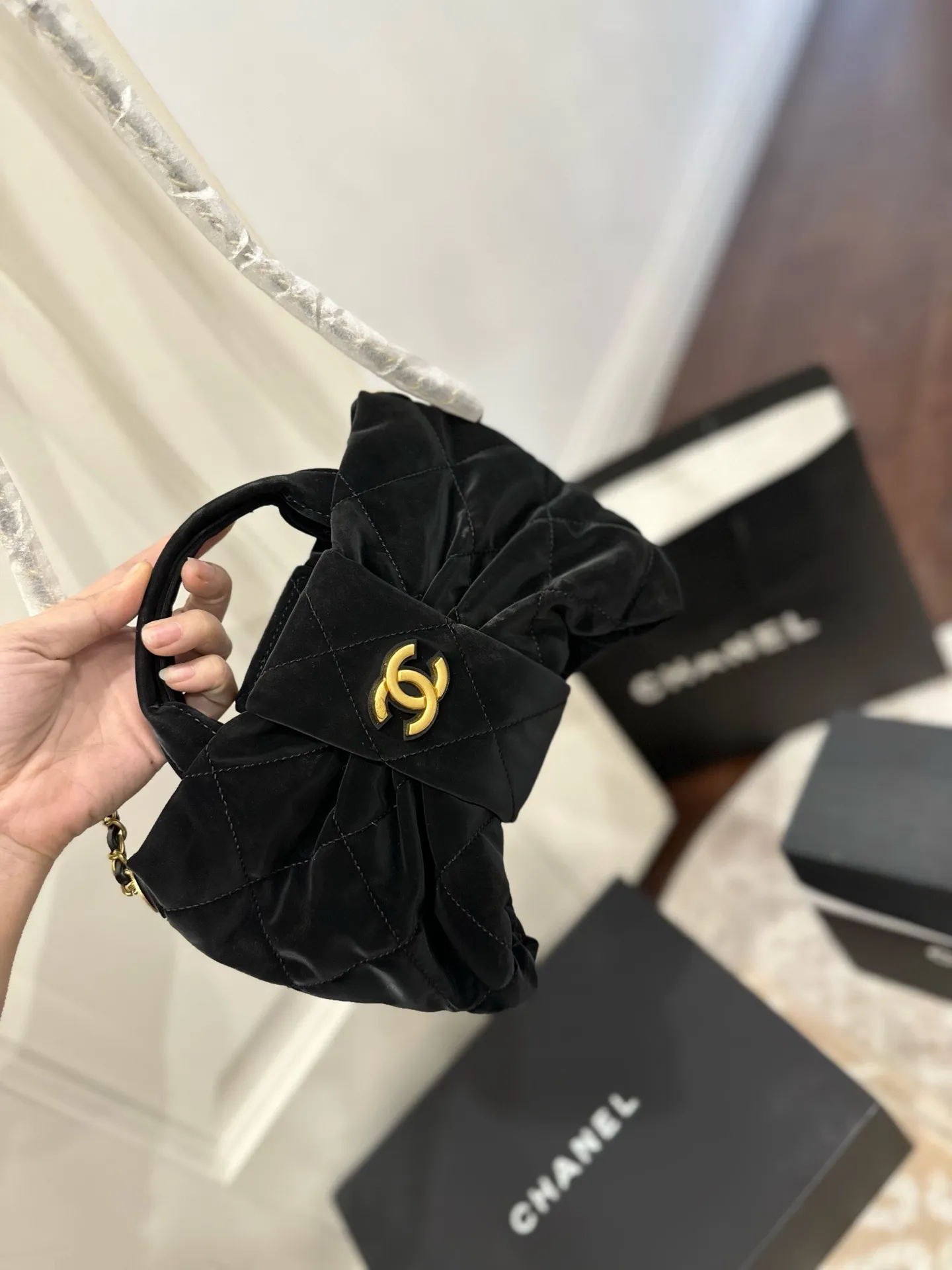 All Categories Official Website "Brand Women's Bags" Women's Bags 💙 Chanel 2025 New Chanel Bow Chain Bag