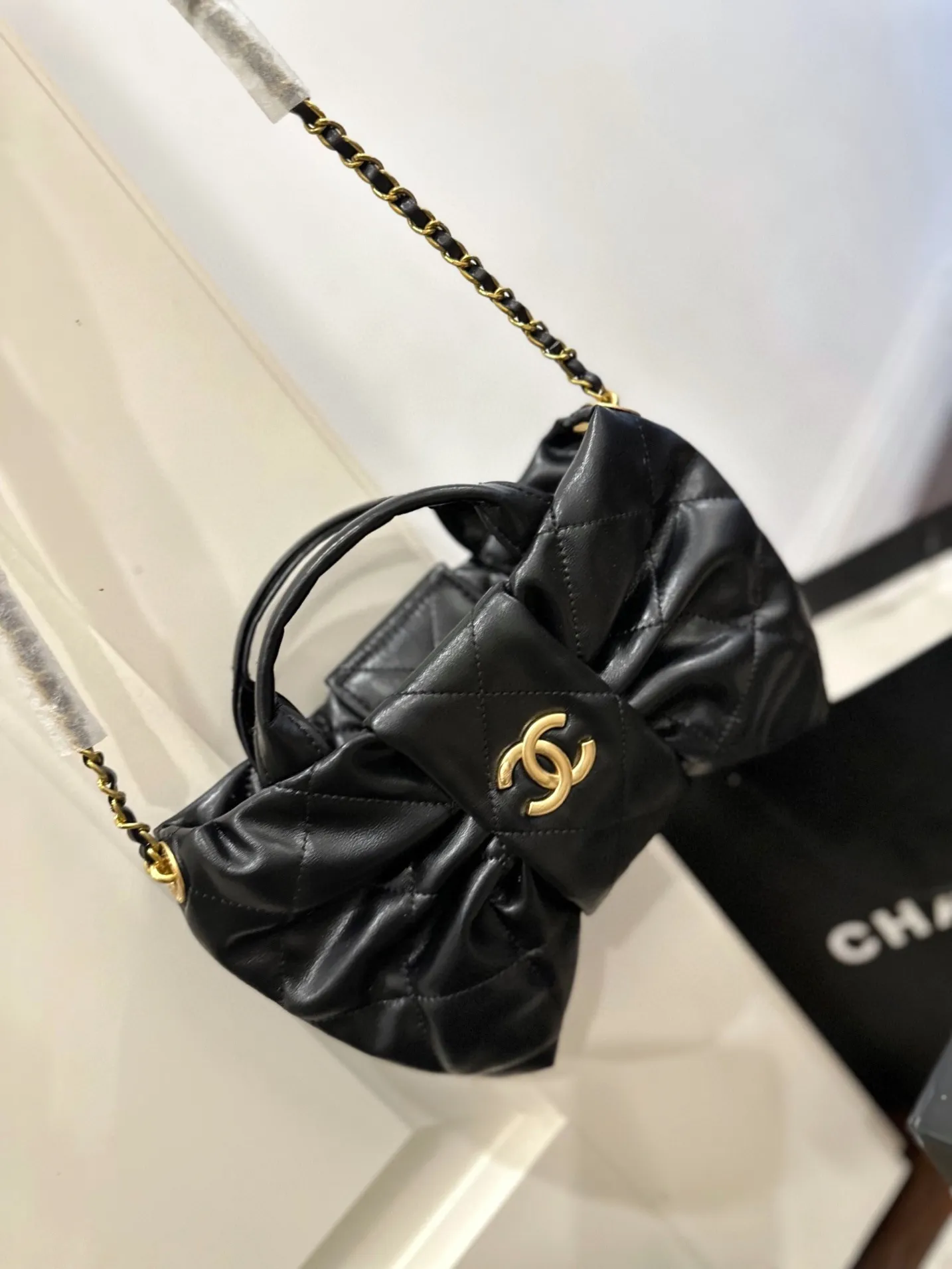 All Categories Official Website "Brand Women's Bags" Women's Bags 💙 Chanel 2025 New Chanel Bow Chain Bag
