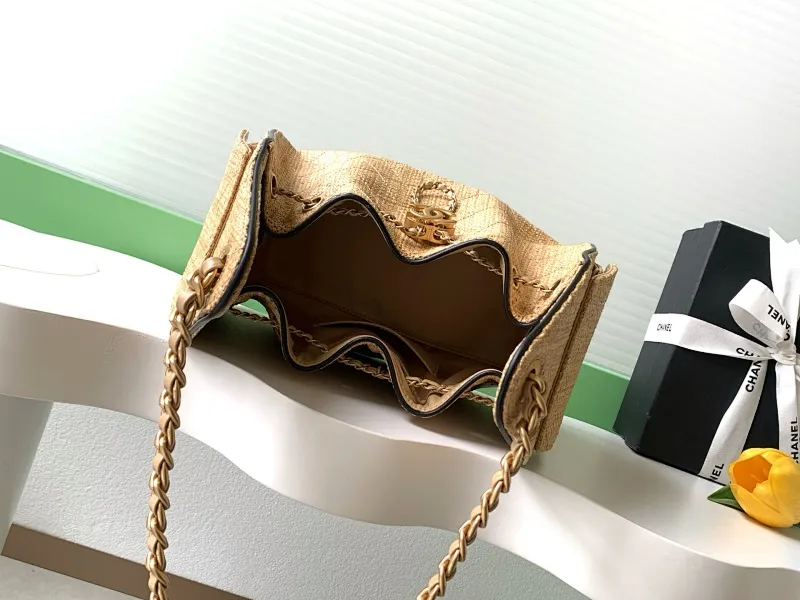 All Categories Official Website "Brand Women's Bags" Women's Bags 💙 Chanel 2026 New CHANEL Straw Bucket Bag