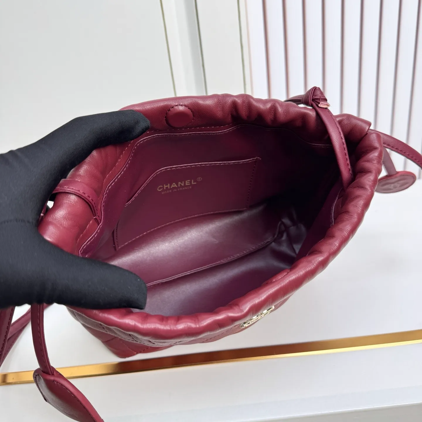 All Categories Official Website "Brand Women's Bags" Women's Bags 💙 Chanel 2026 Official Website CHANEL Diamond Drawstring Bucket Bag