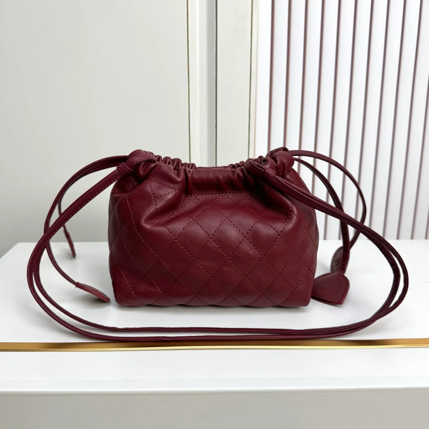 All Categories Official Website "Brand Women's Bags" Women's Bags 💙 Chanel 2026 Official Website CHANEL Diamond Drawstring Bucket Bag