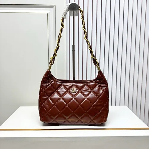 All Categories Official Website "Brand Women's Bags" Women's Bags 💙 Chanel 2026 Official Website CHANEL Oil Wax Leather Wandering Hobo Underarm Bag