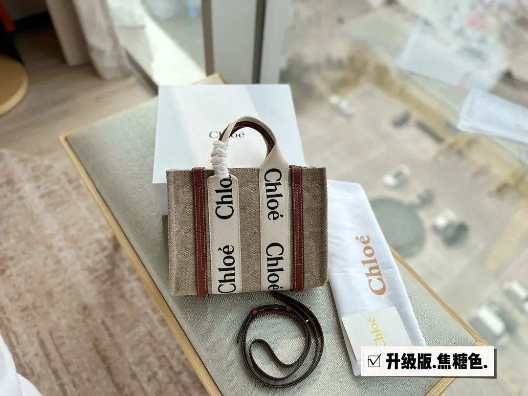 All Categories Official Website "Brand Women's Bags" Women's Bags 💙 Chloe 2023 New Chloe Canvas Tote Bag Wholesale