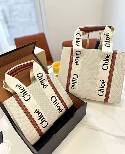 All Categories Official Website "Brand Women's Bags" Women's Bags 💙 Chloe 2023 New Chloe Canvas Handbag Wholesale