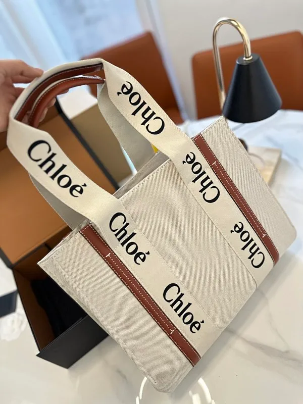All Categories Official Website "Brand Women's Bags" Women's Bags 💙 Chloe 2023 New Chloe Canvas Handbag Wholesale