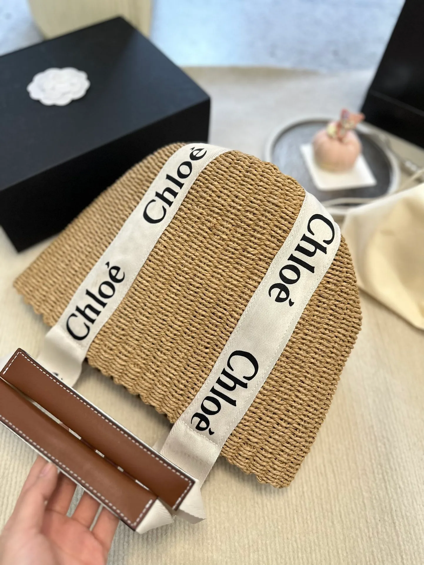 All Categories Official Website "Brand Women's Bags" Women's Bags 💙 Chloe 2023 New Chloe Straw Vegetable Basket Wholesale