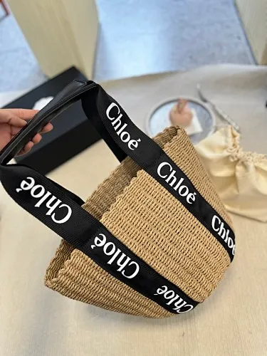 All Categories Official Website "Brand Women's Bags" Women's Bags 💙 Chloe 2023 New Chloe Straw Vegetable Basket Wholesale
