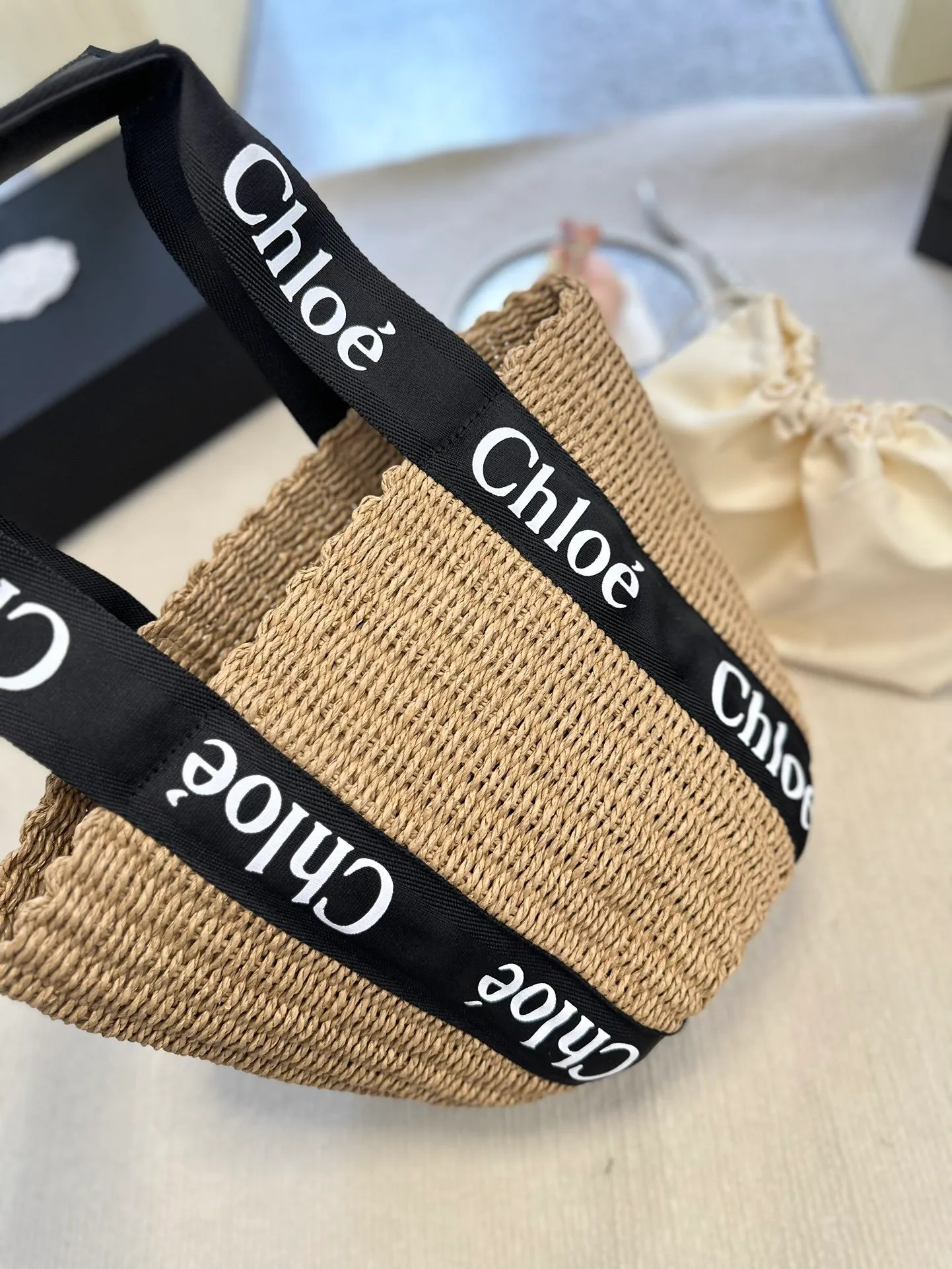 All Categories Official Website "Brand Women's Bags" Women's Bags 💙 Chloe 2023 New Chloe Straw Vegetable Basket Wholesale